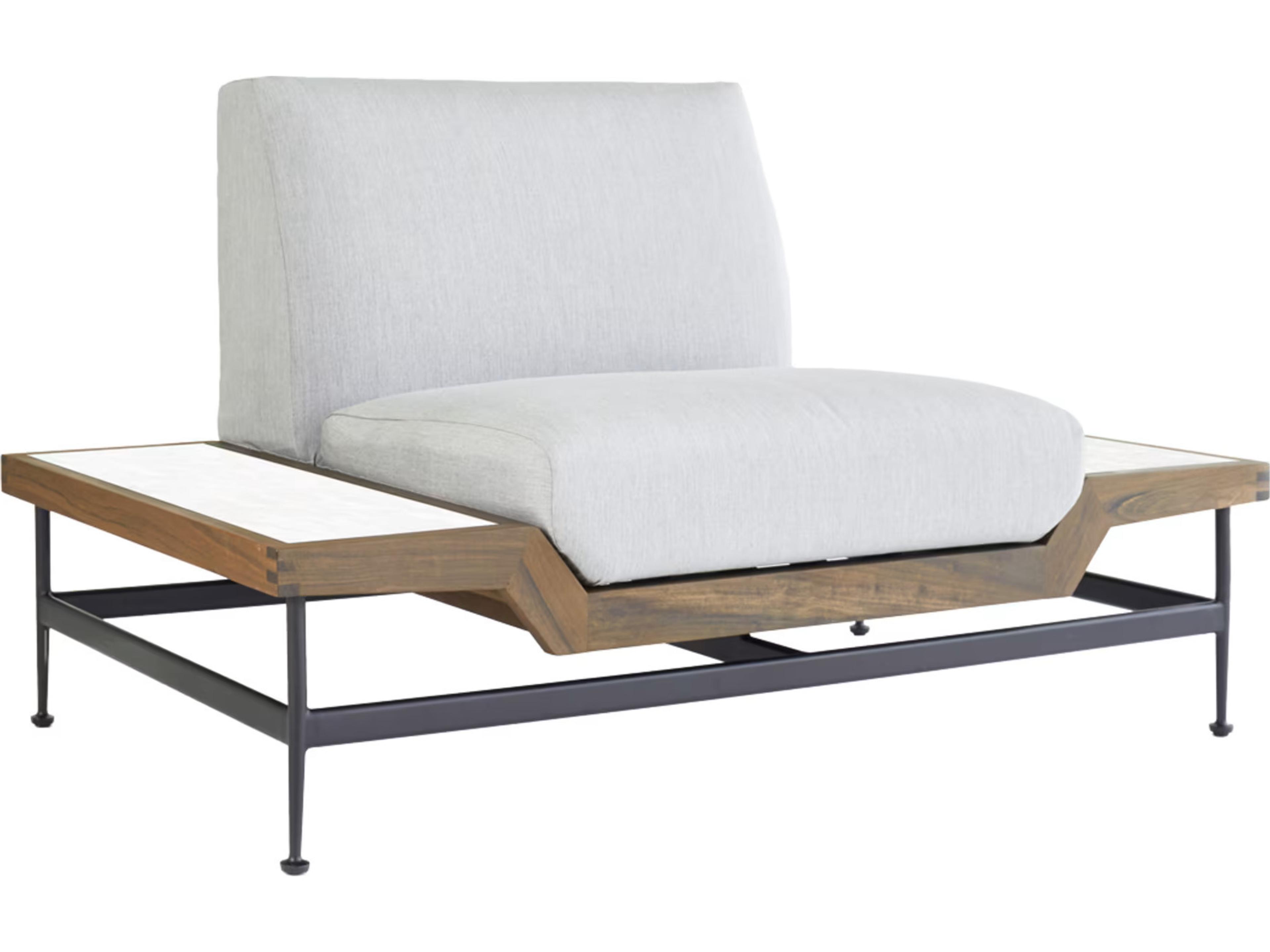 Jett Lounge Chair with  White HPL Tops Cushion Set