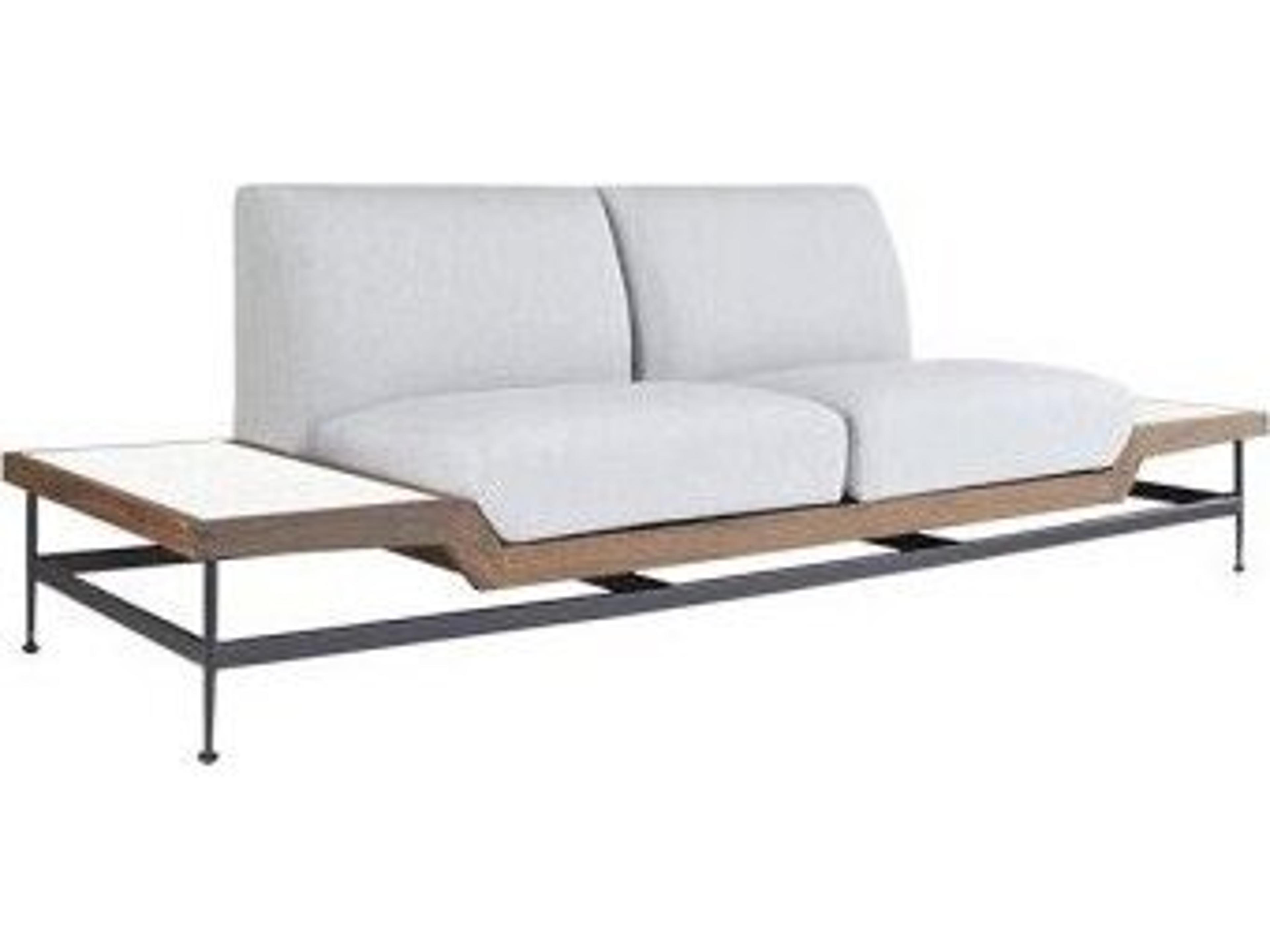 Furniture Jett IPE Loveseat with White HPL Tops