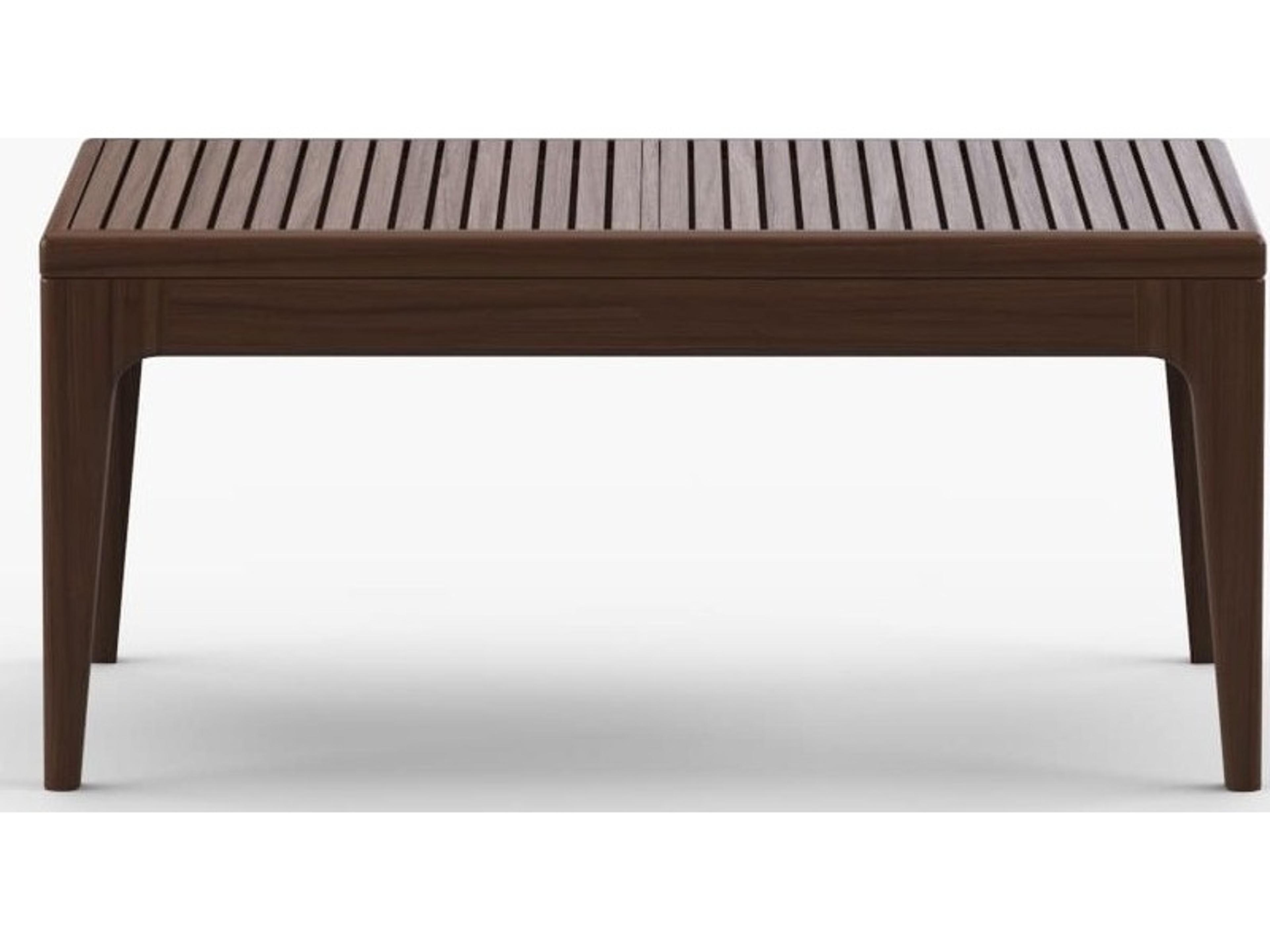 Jensen Outdoor Furniture Mix IPE 34" x 18" Rectangular Side Table