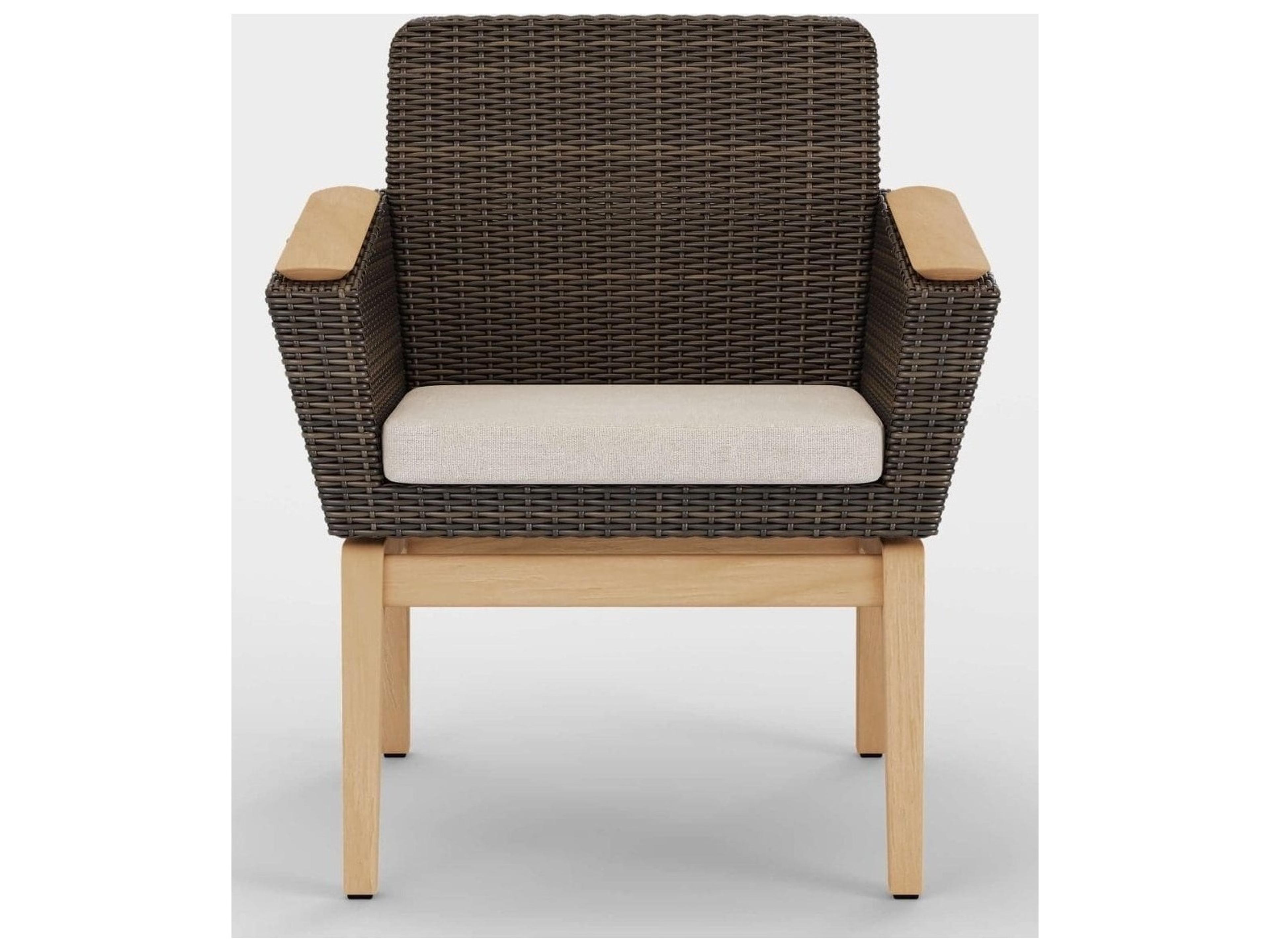 Jensen Outdoor Interception Arm Chair Seat Replacement Cushions