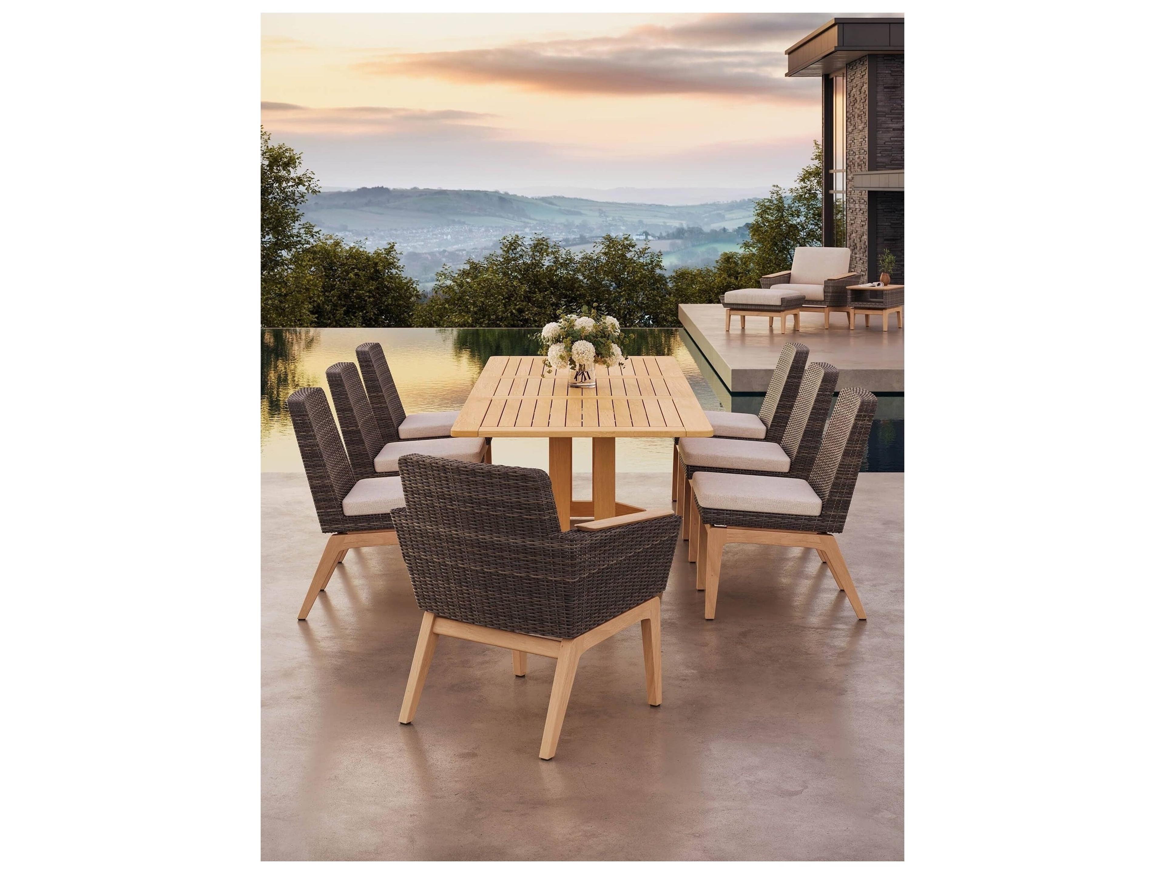 Jensen Outdoor Interception Side Chair Seat Replacement Cushions