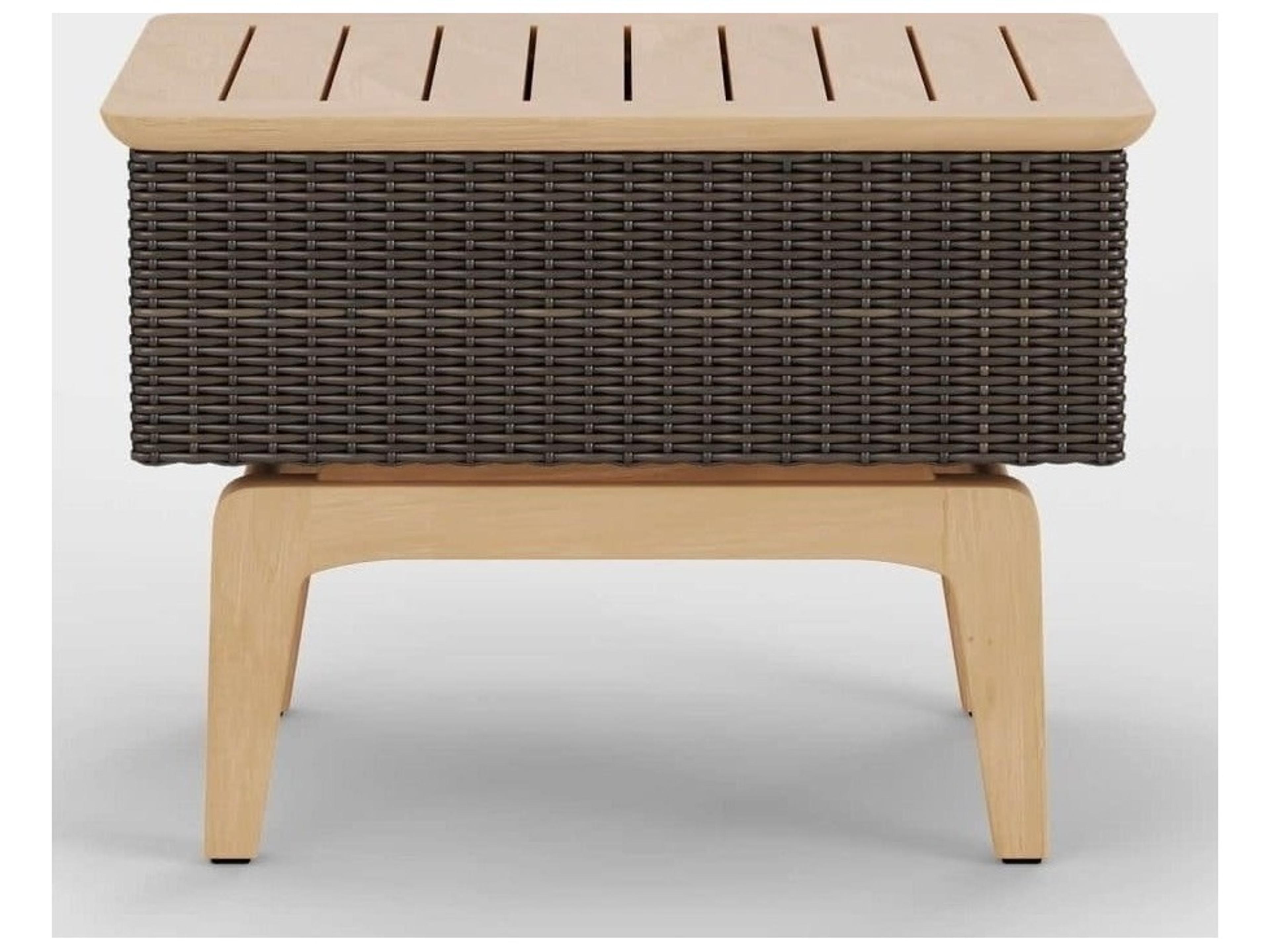 Jensen Outdoor Interception 25" x 20" Rectangular Side Table