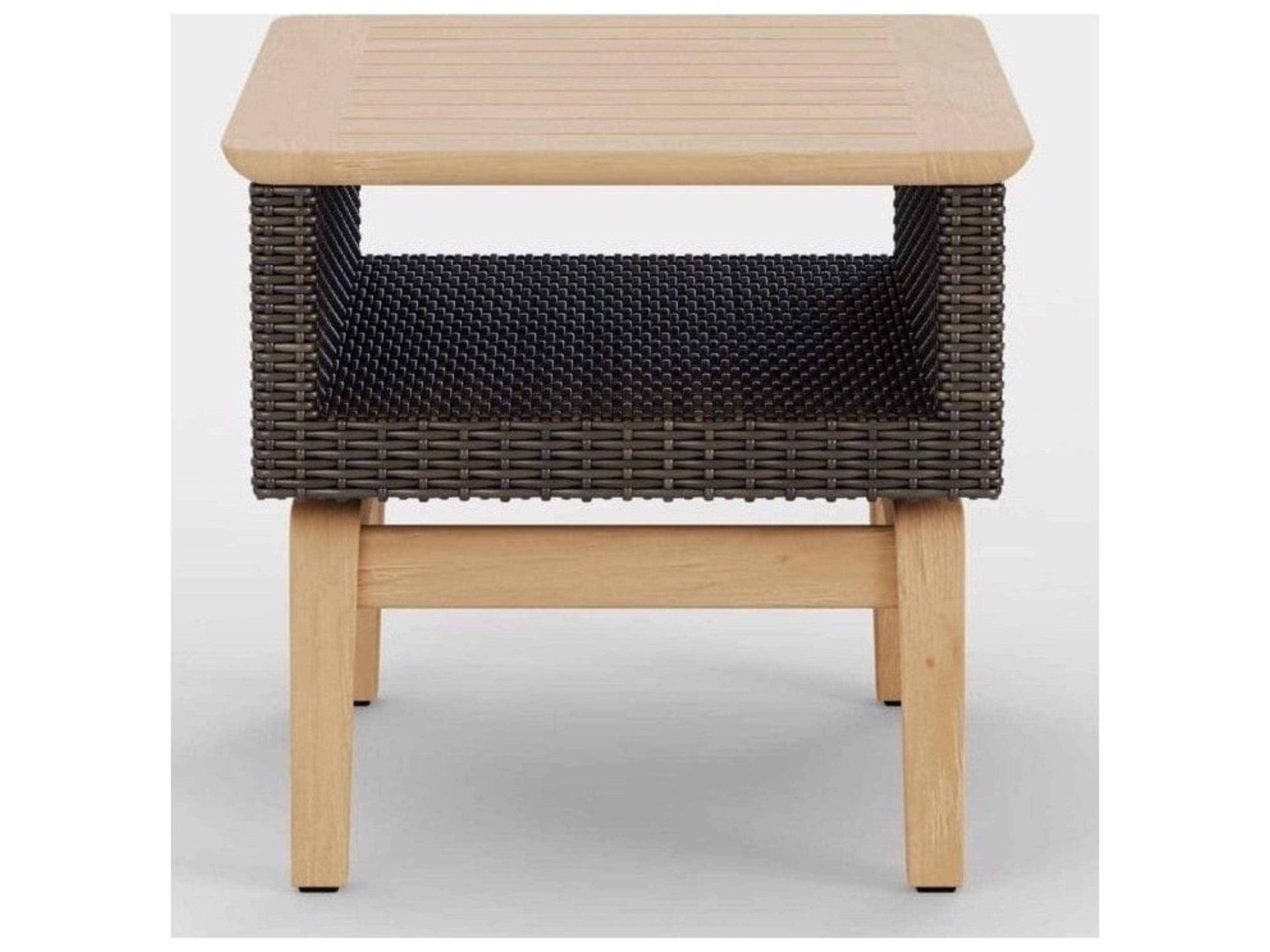 Jensen Outdoor Interception 25" x 20" Rectangular Side Table