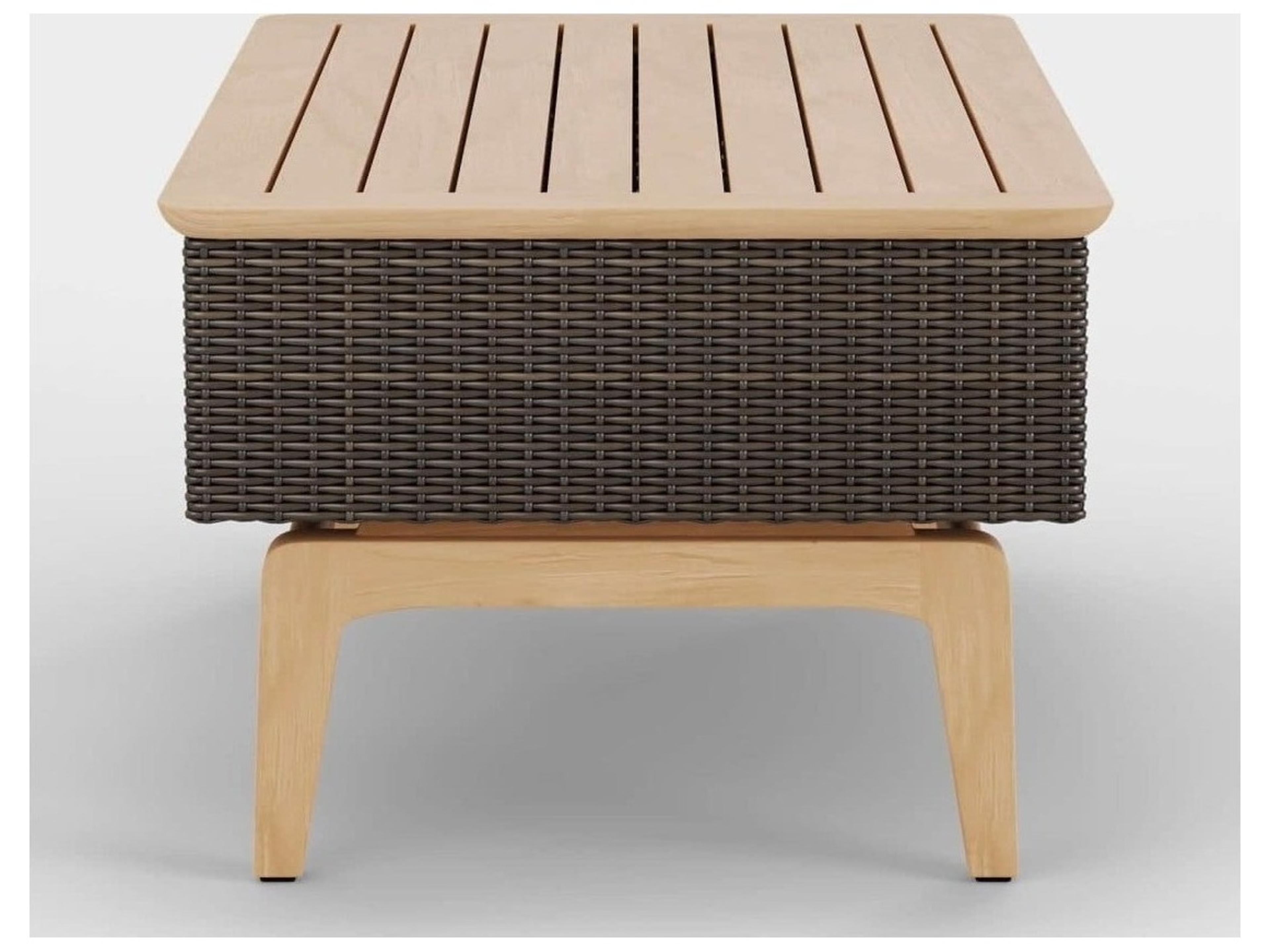 Jensen Outdoor Interception 42" x 26" Rectangular Coffee Table