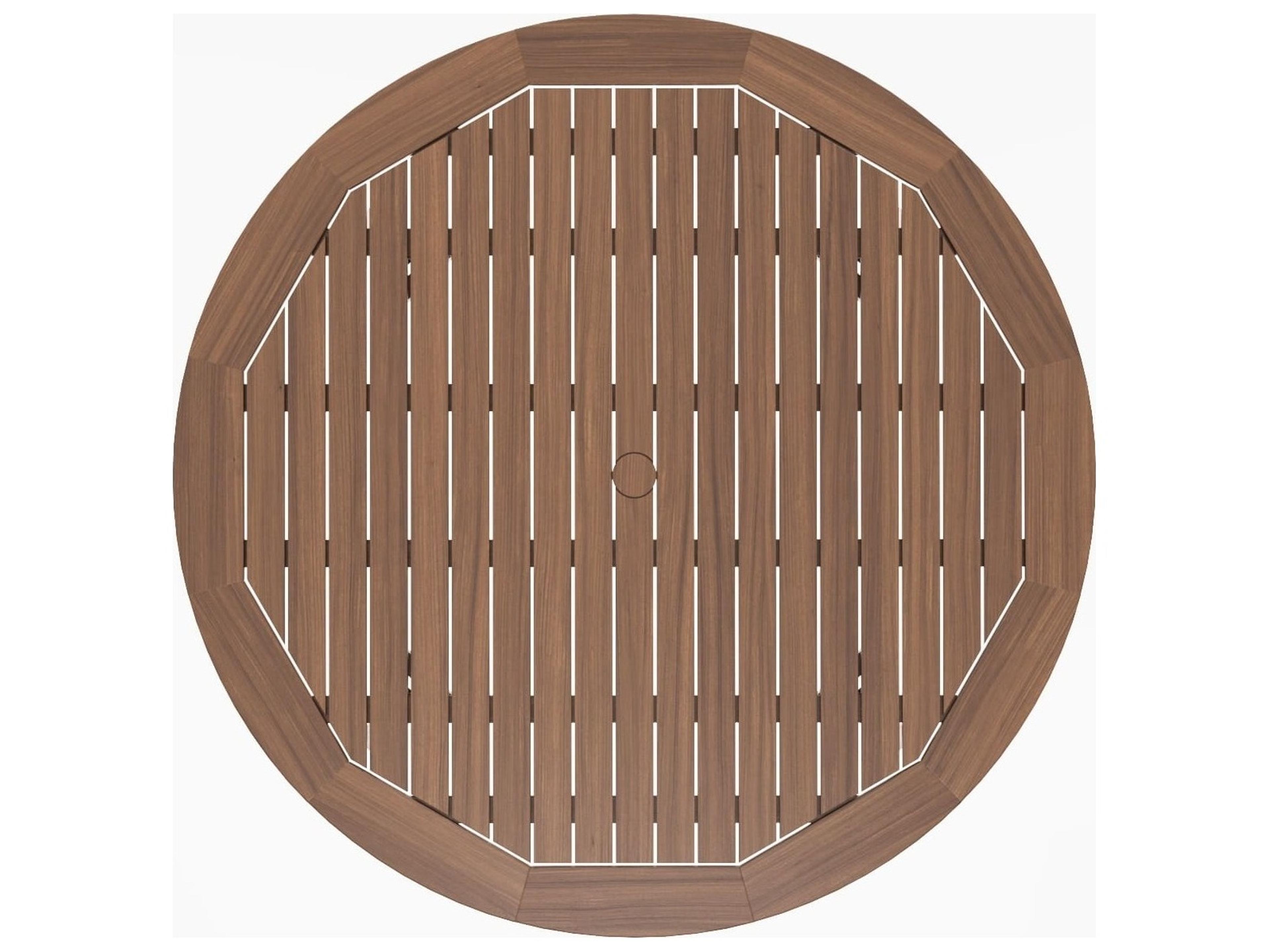 Jensen Outdoor Furniture Foundations Ipe IPEFoundations IPE 52" Round Dining Table