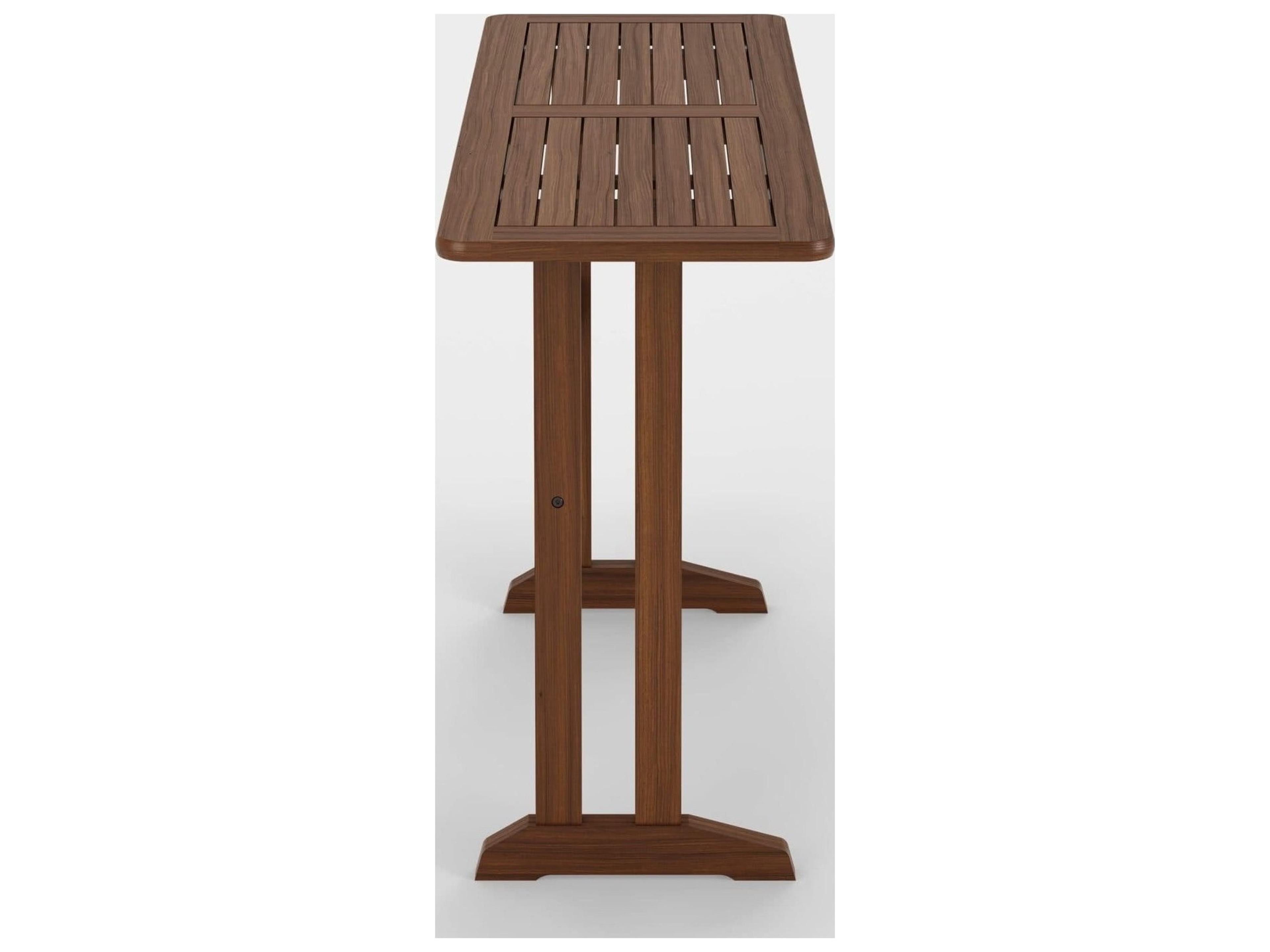 Jensen Outdoor Furniture Foundations Ipe IPEFoundations IPE 54" x 19" Rail/Counter Height Dining Table