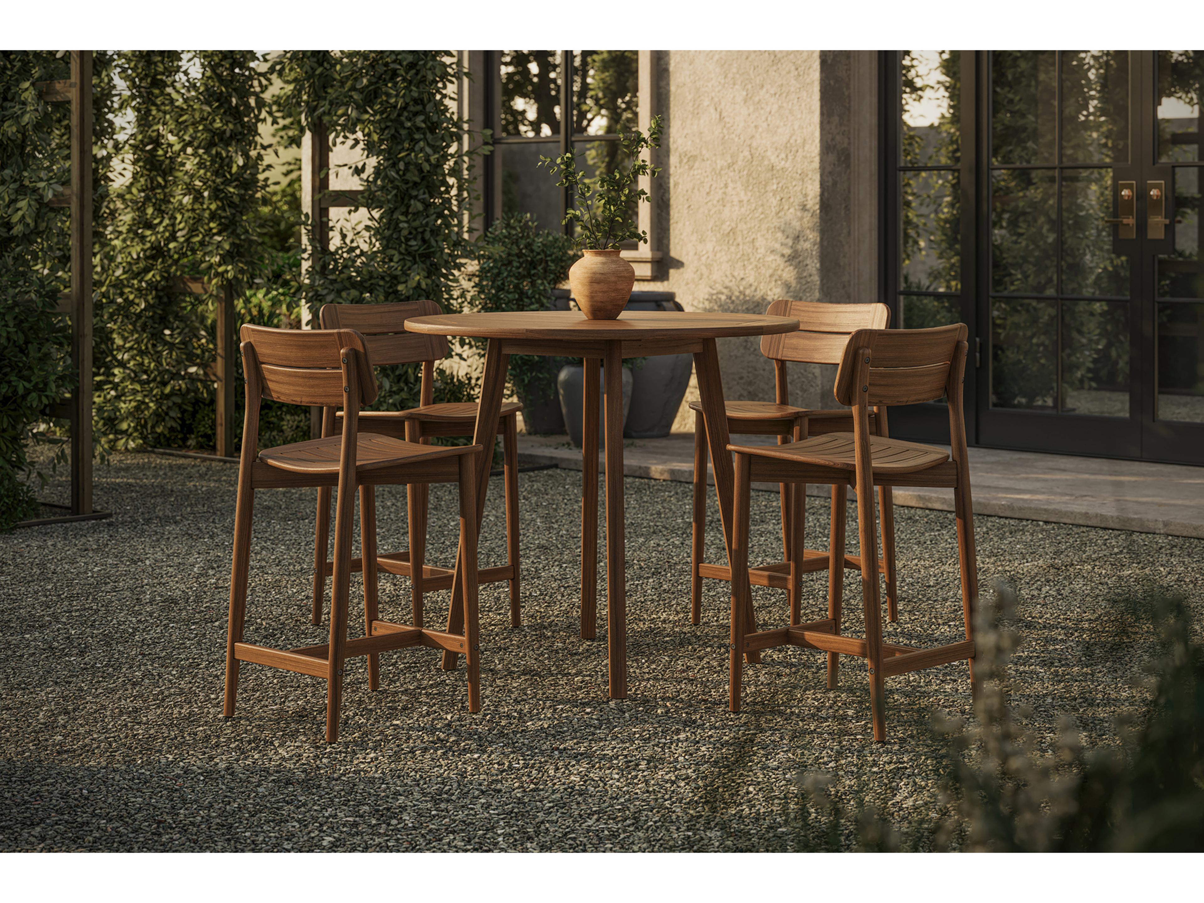 Jensen Outdoor Furniture Foundations Ipe IPEFoundations IPE 41" Round Counter Height Dining Table