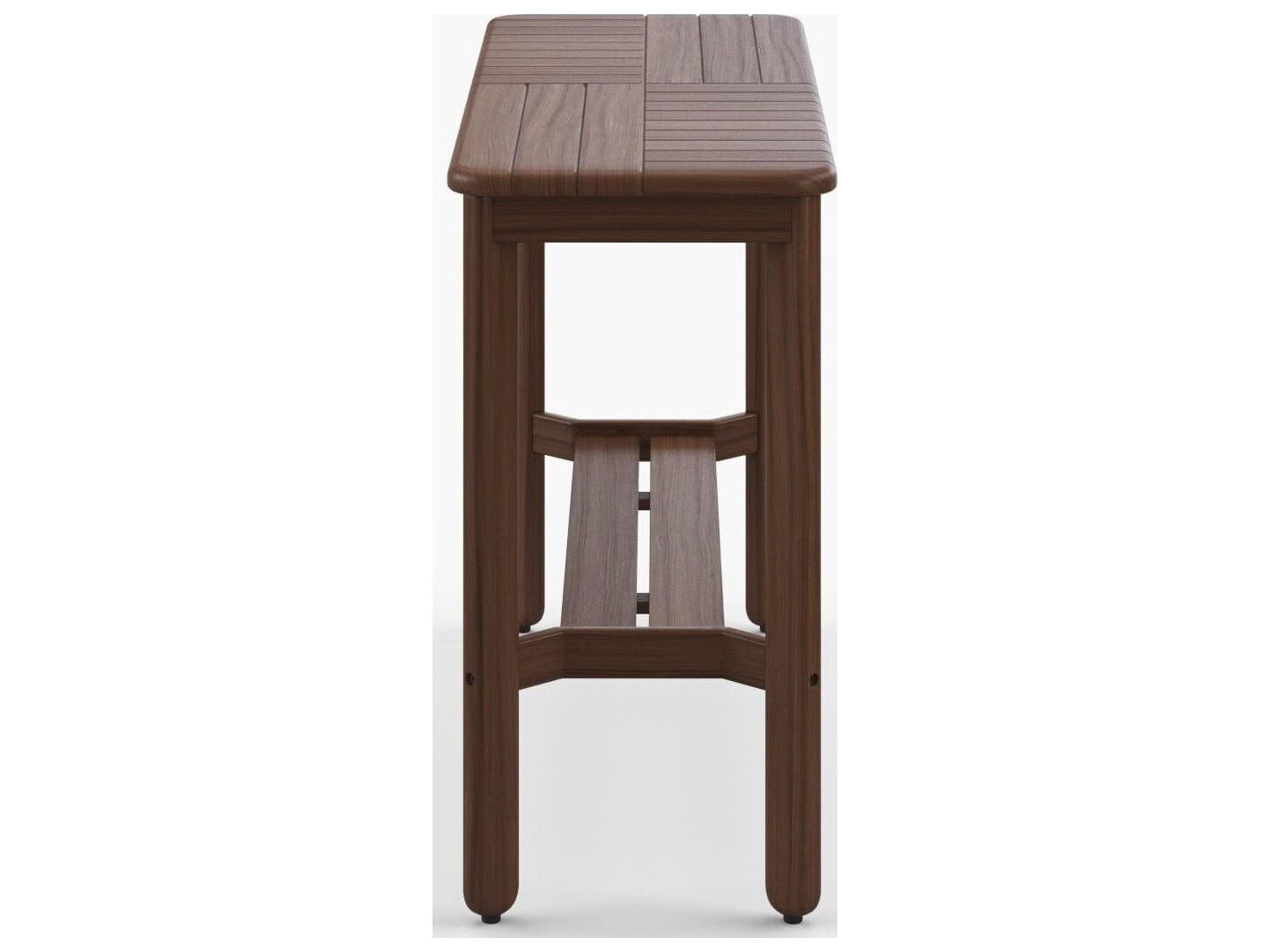 Jensen Outdoor Furniture Foundations Ipe IPEFoundations IPEMosaic 45" x 15" Rectangular Console Table