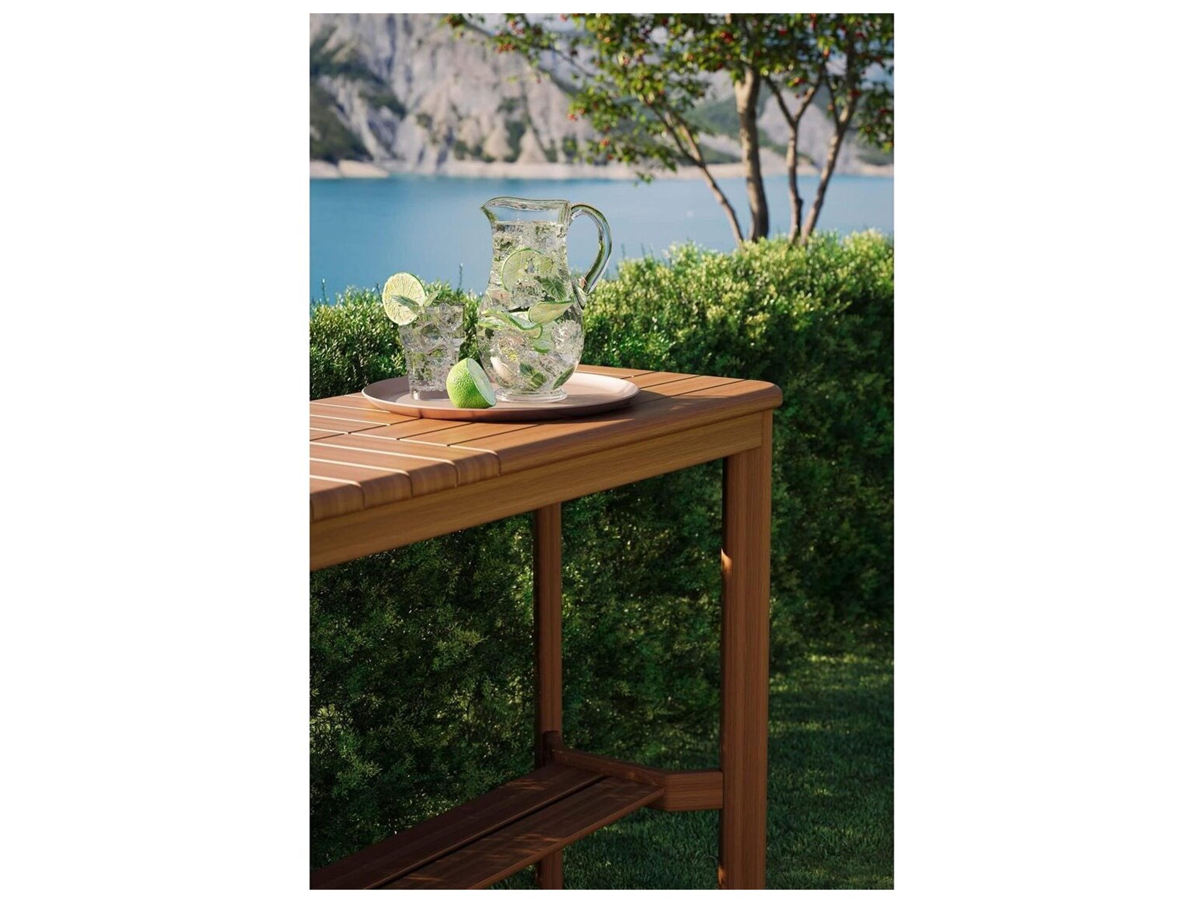 Jensen Outdoor Furniture Foundations Ipe IPEFoundations IPEMosaic 45" x 15" Rectangular Console Table