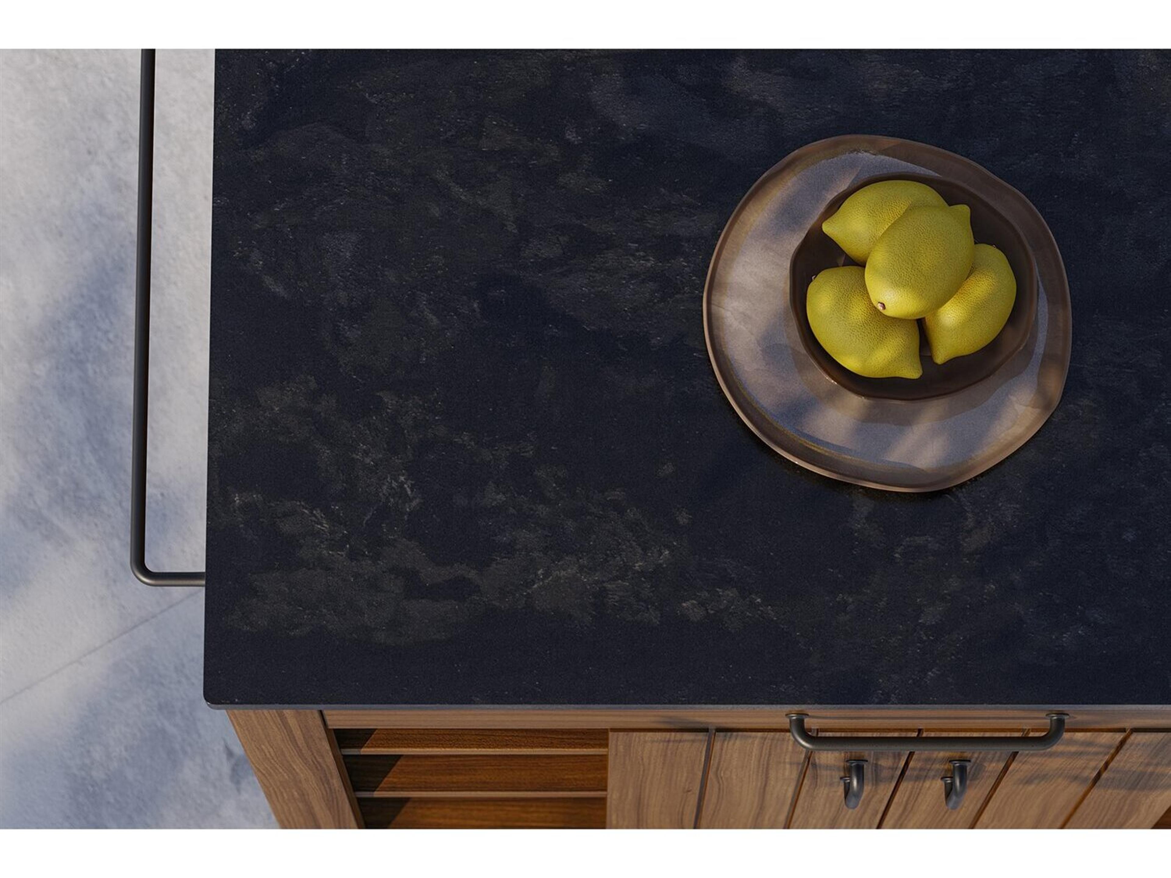 Jensen Outdoor Furniture Foundations Ipe IPEFoundations IPE Sage Serving Buffet with Quartz Top/ Shadow