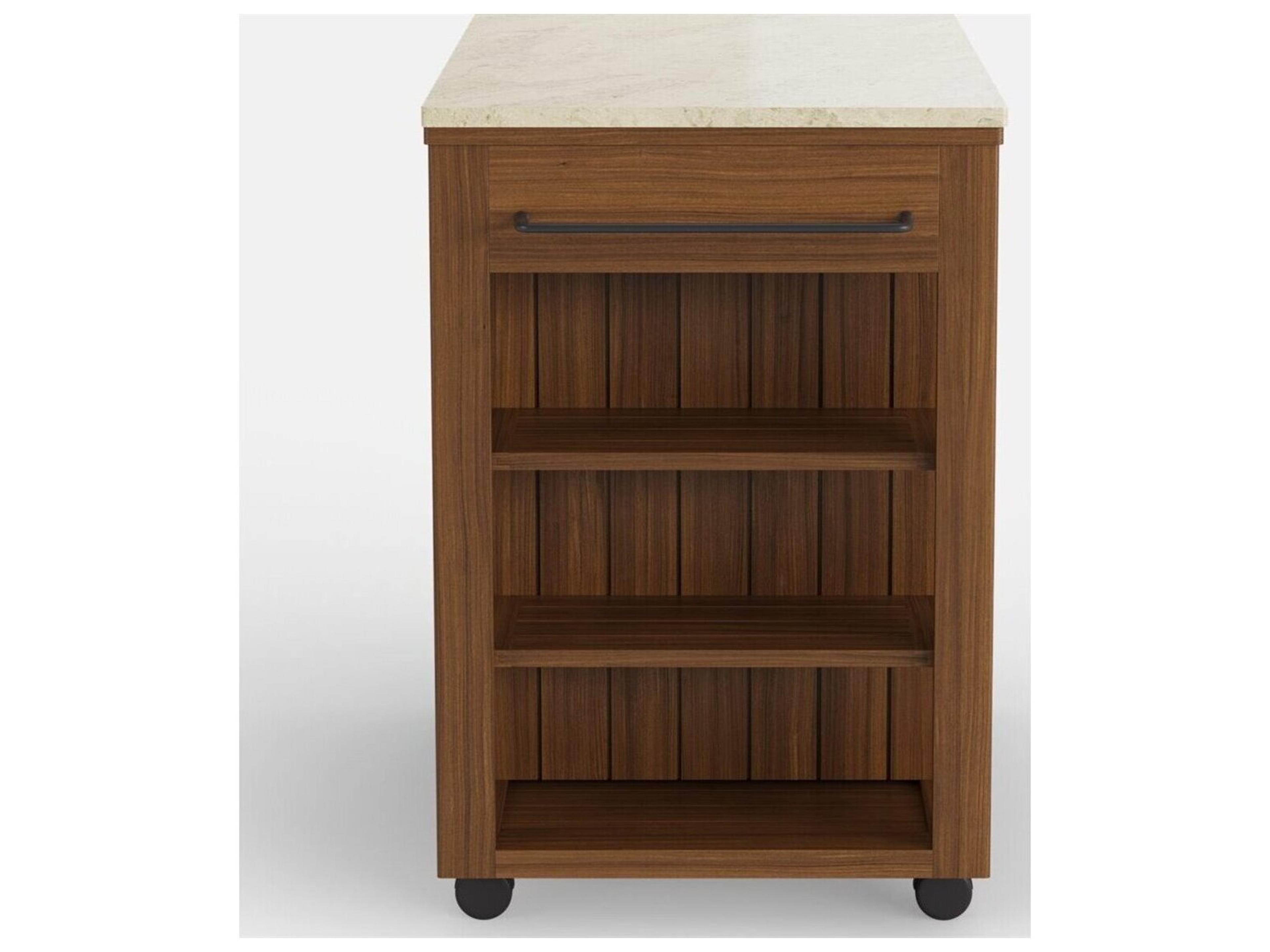 Jensen Outdoor Furniture Foundations Ipe IPEFoundations IPE Sage Serving Buffet with Quartz Top/ Silica