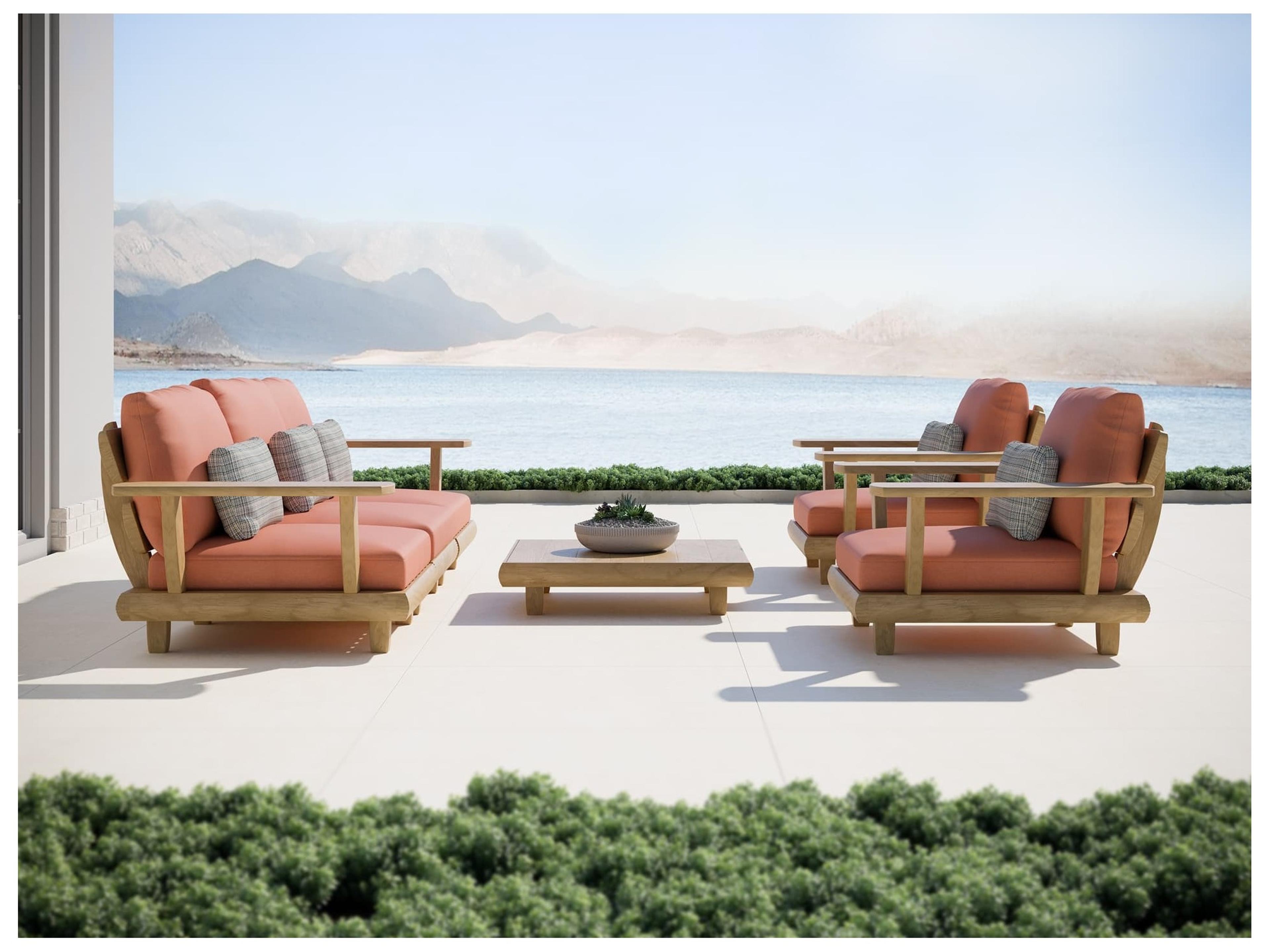 Jensen Outdoor Sorrento Lounge Chair Set Replacement Cushions