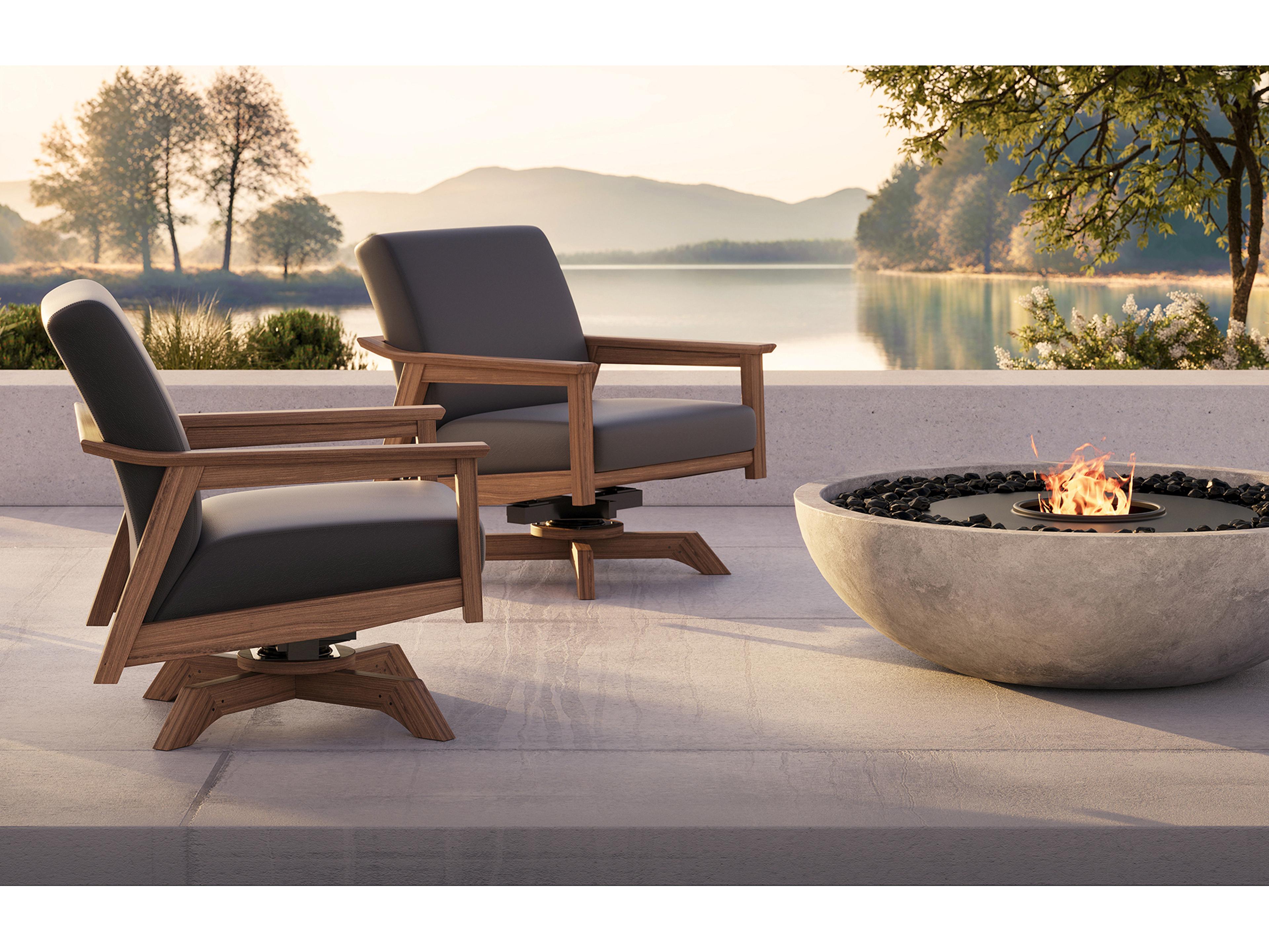 Jensen Outdoor Furniture Tempo IPE Swivel Rocker