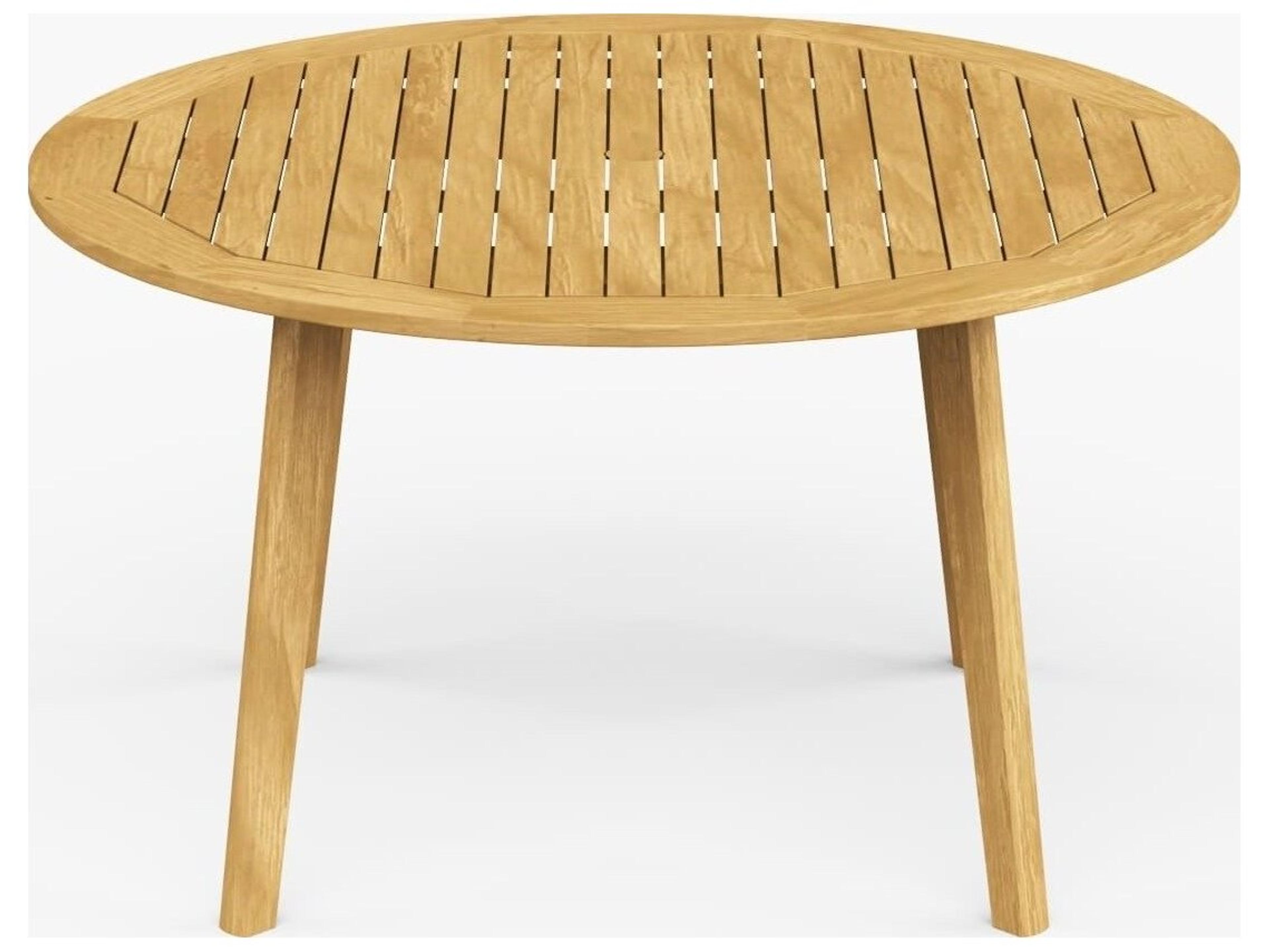 Jensen Outdoor Foundations Teak 52" Round Dining Table