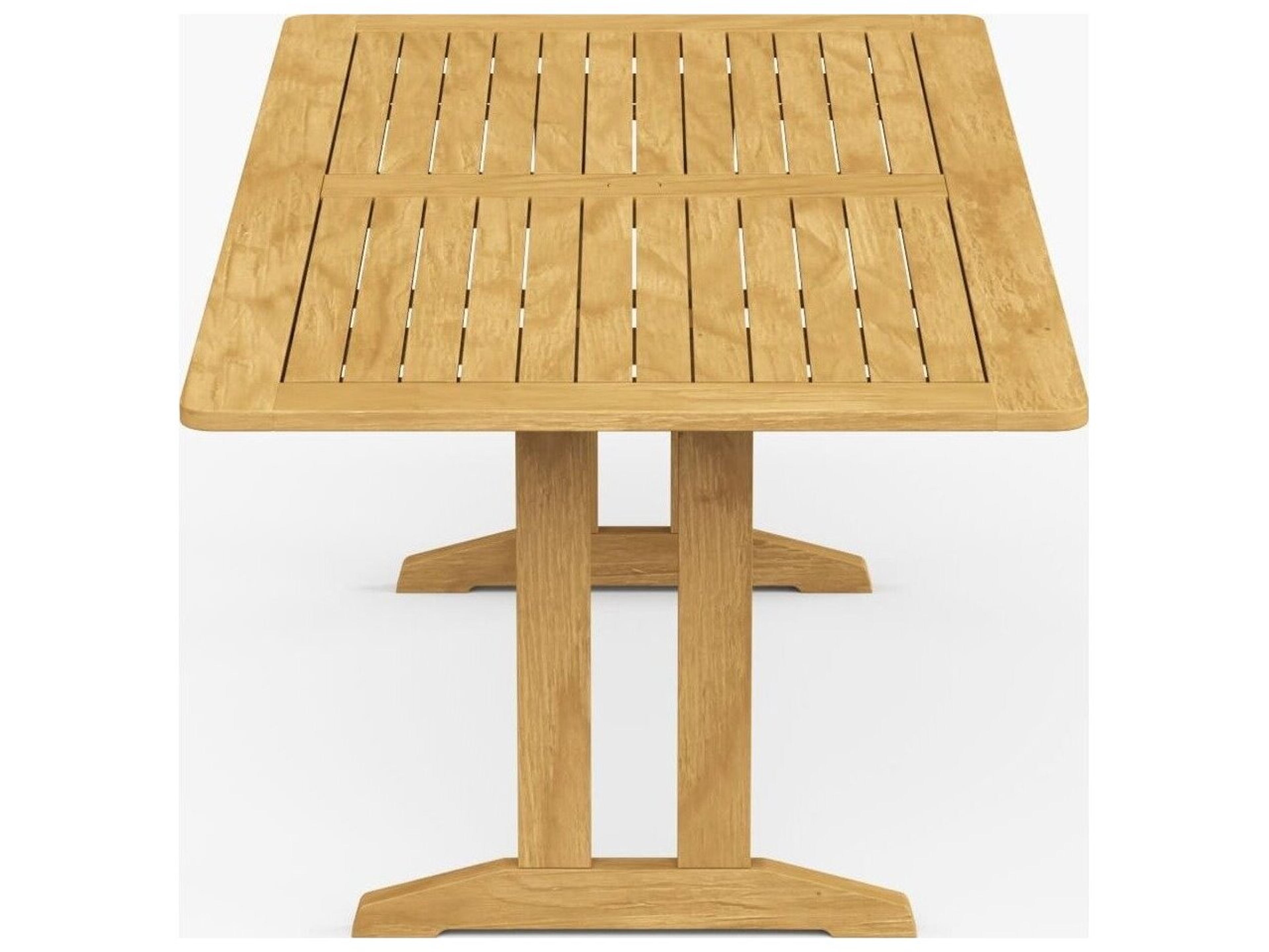 Jensen Outdoor Furniture Foundations Teak IPE 74" x 38" Rectangular Dining Table