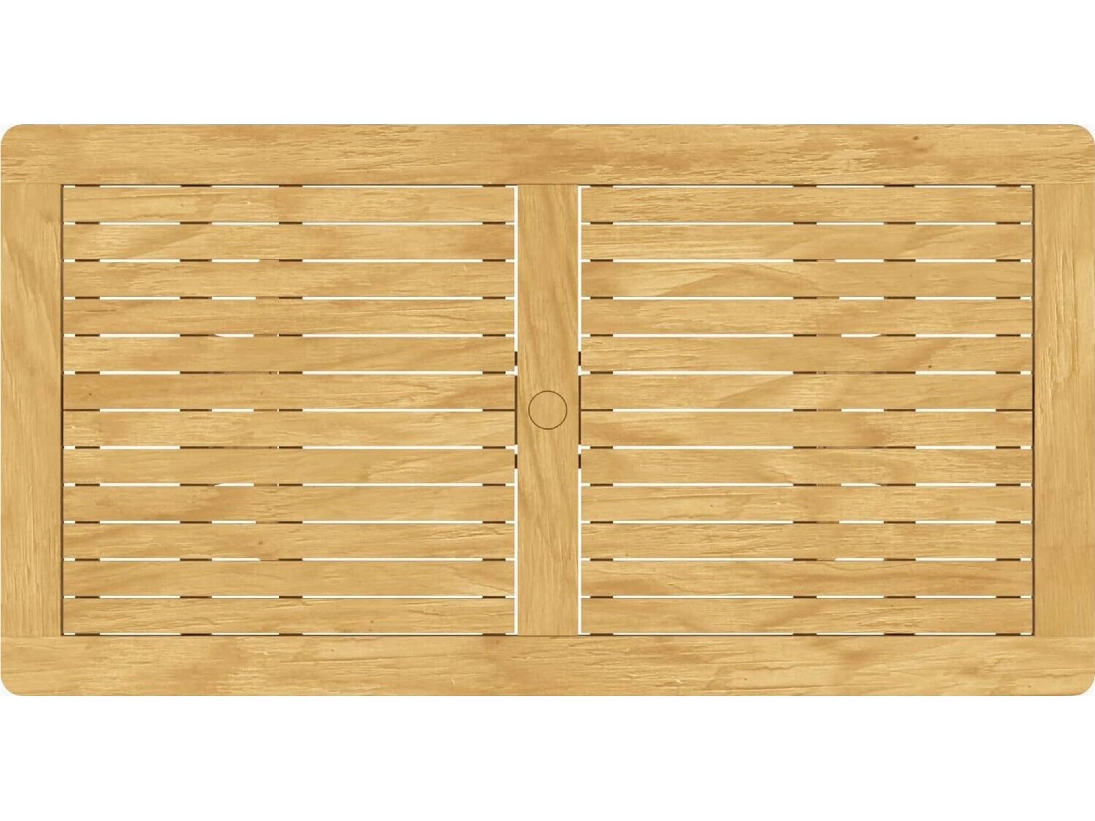 Jensen Outdoor Furniture Foundations Teak IPE 74" x 38" Rectangular Dining Table