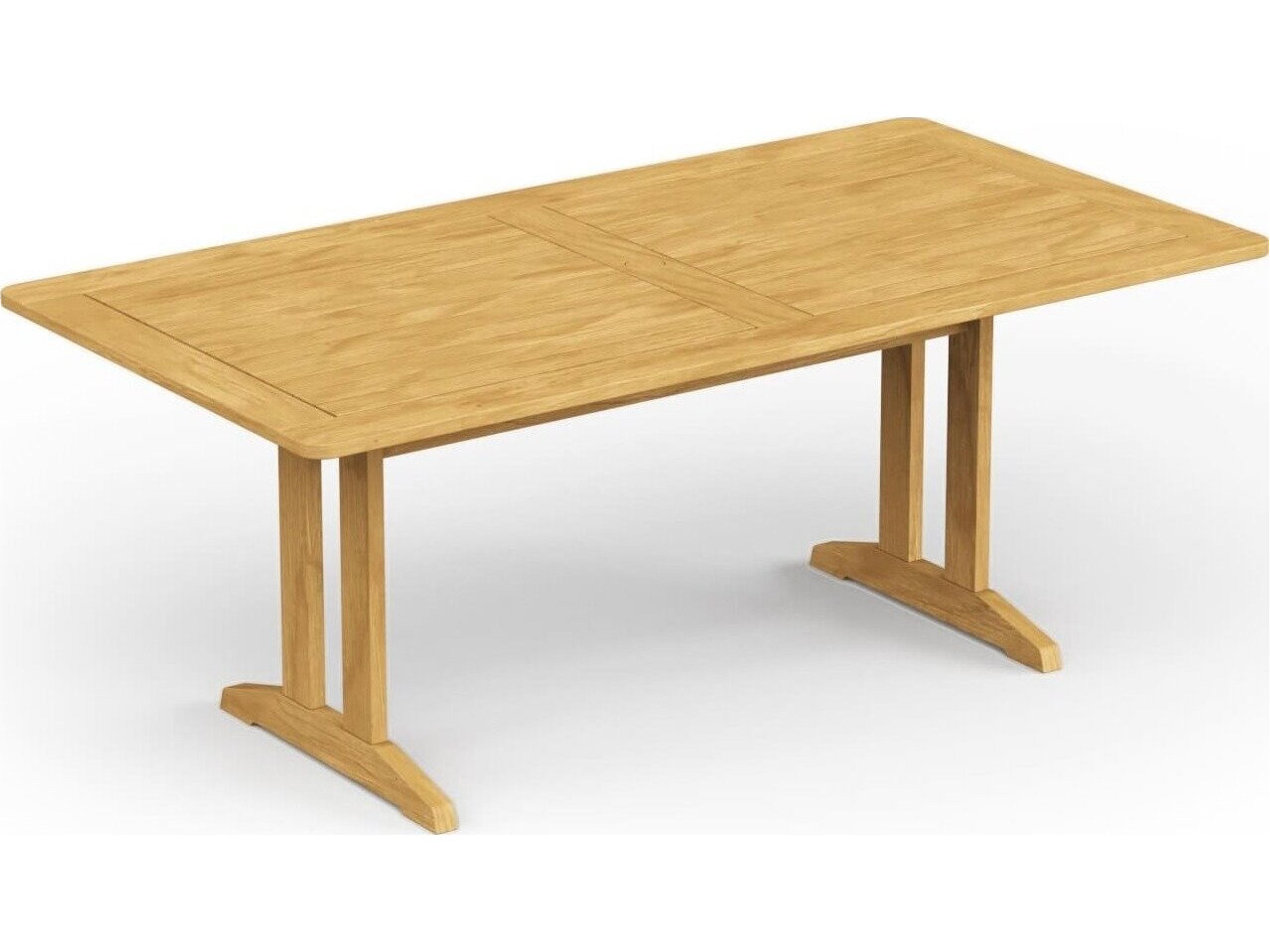 Jensen Outdoor Foundations Teak 74"-103" x 38" Extending Dining Table