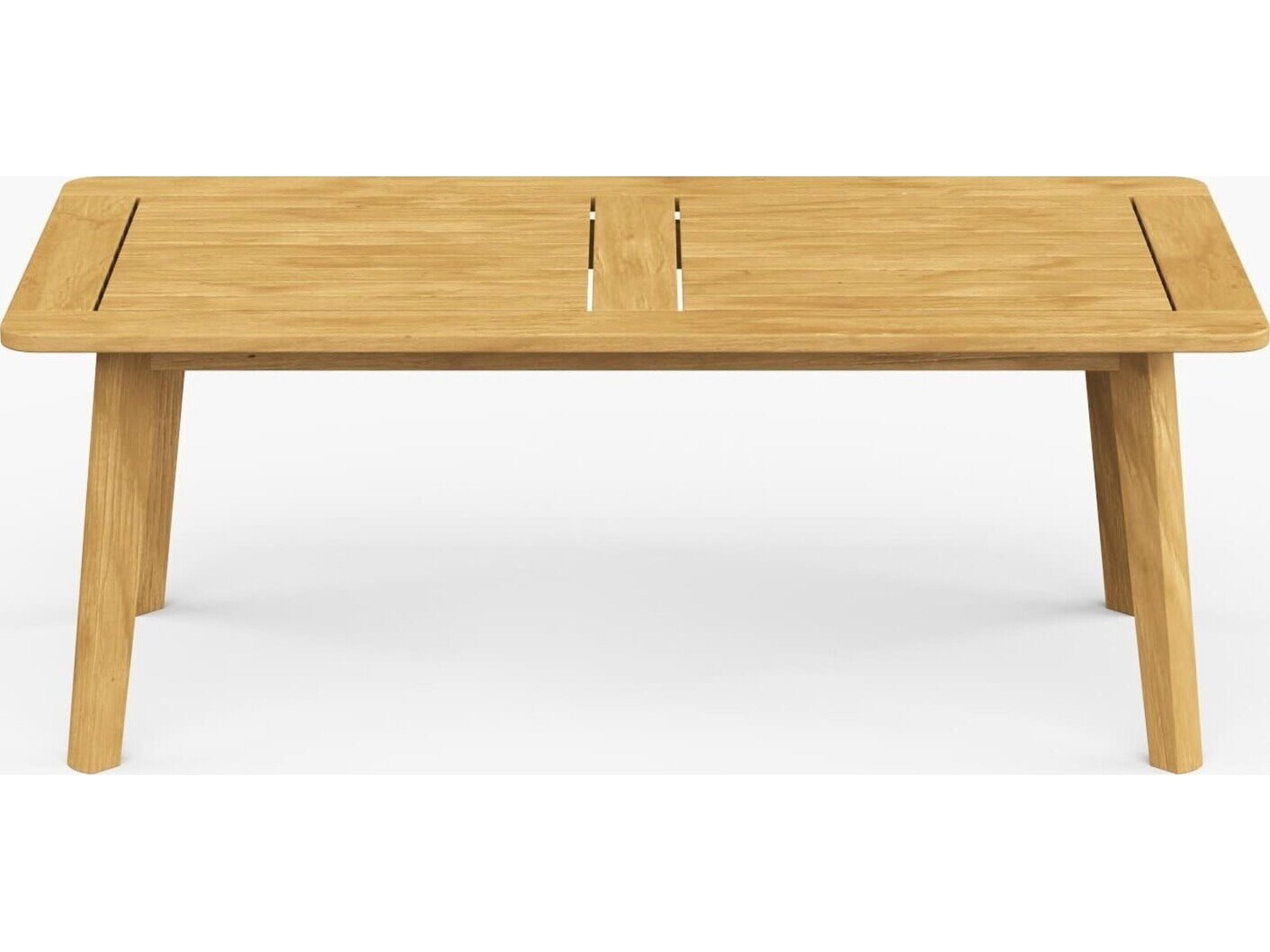 Jensen Outdoor Foundations Teak 48" x 24" Rectangular Coffee Table