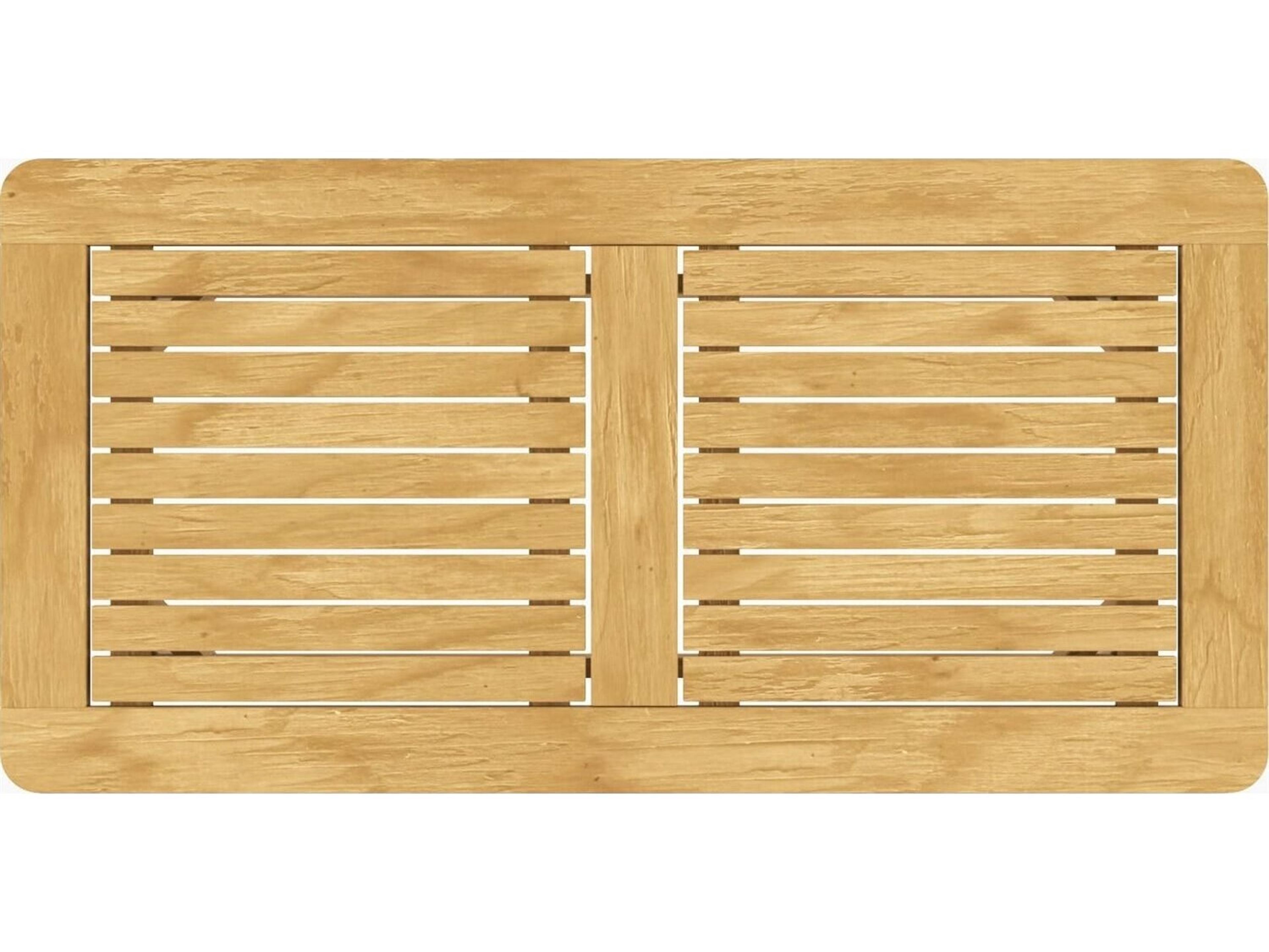 Jensen Outdoor Foundations Teak 48" x 24" Rectangular Coffee Table