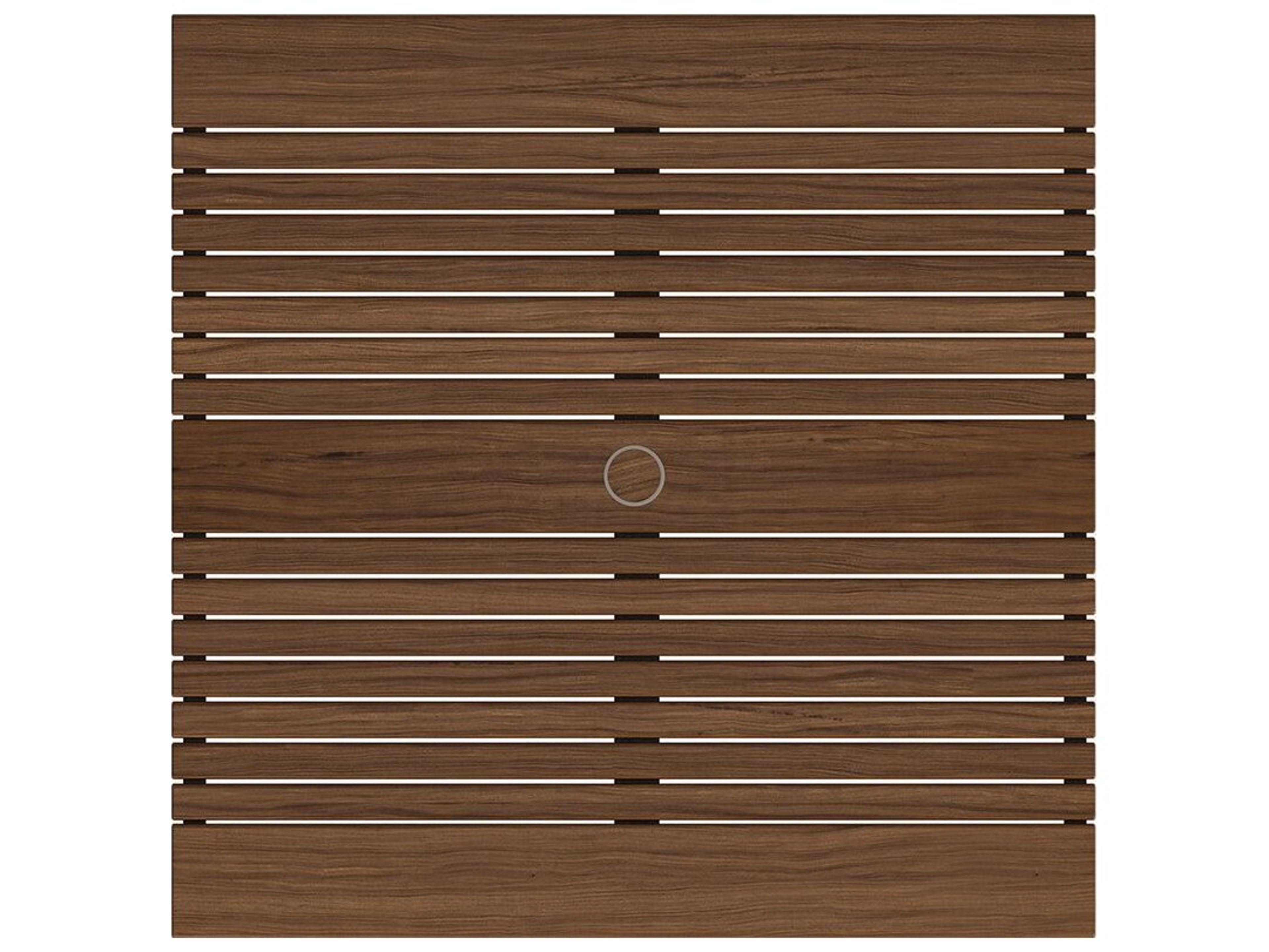 Jensen Outdoor Furniture Foundations IPE Aluminum Mesa 40" Square Dining Table with LPE Top/ Slate