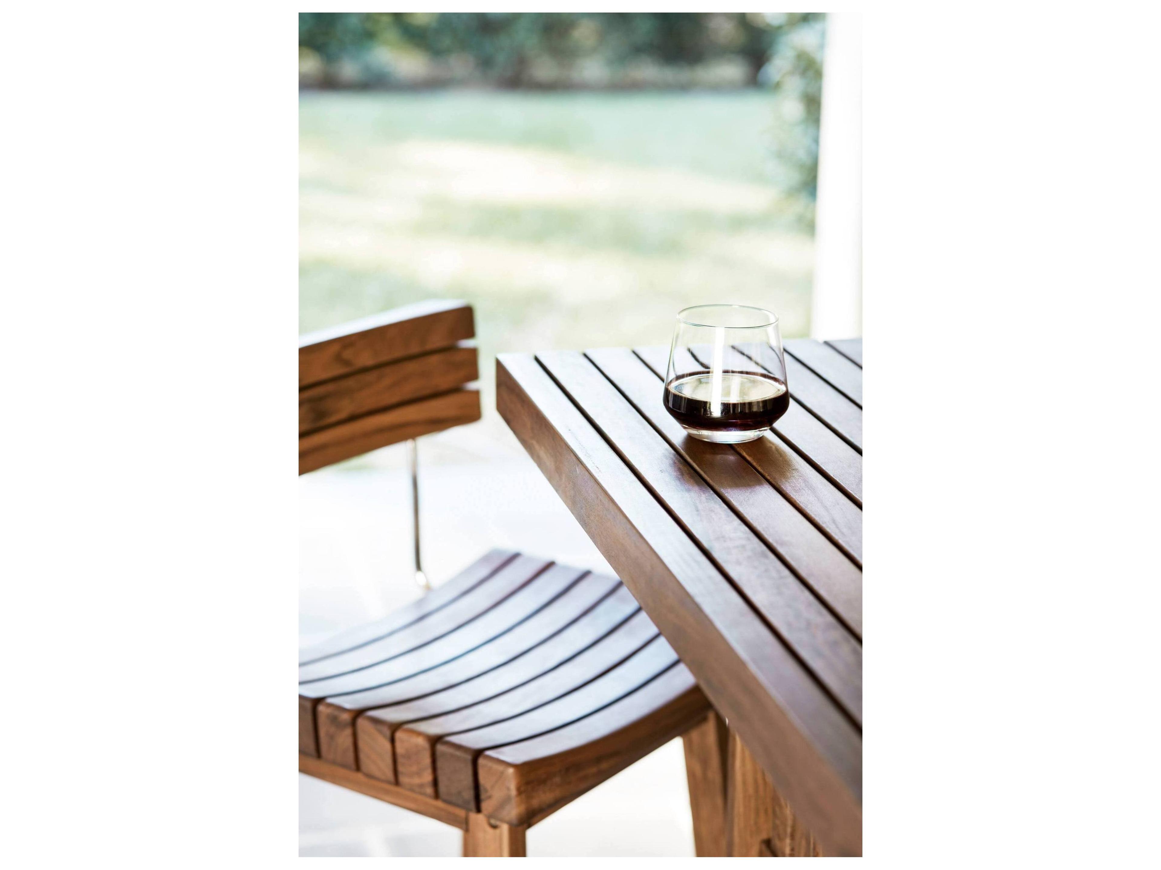 Jensen Outdoor Furniture Heritage IPE Sunset Bar Stool with Back