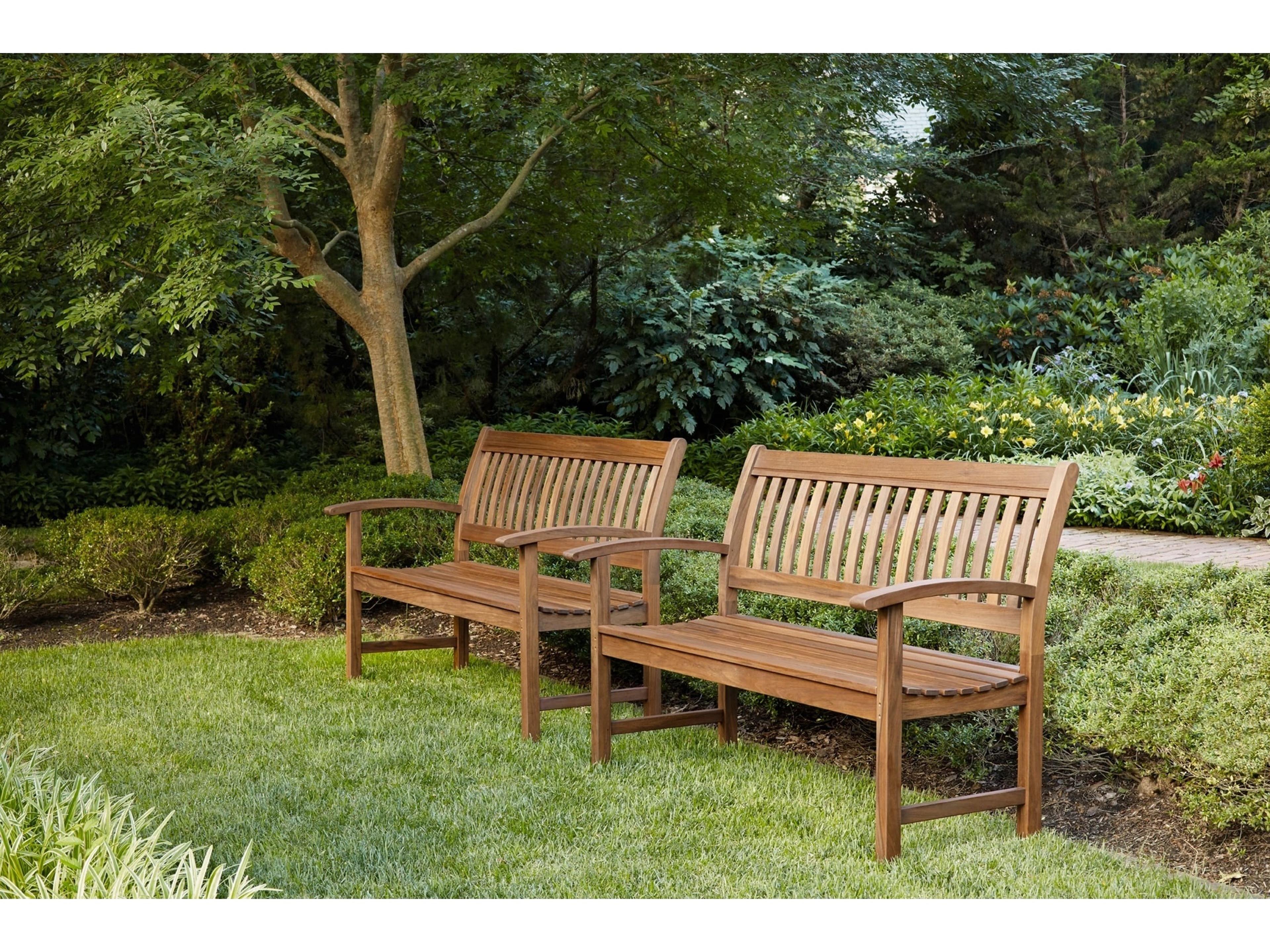 Jensen Outdoor Furniture Heritage IPE Lincoln Garden 55" Bench with Arms