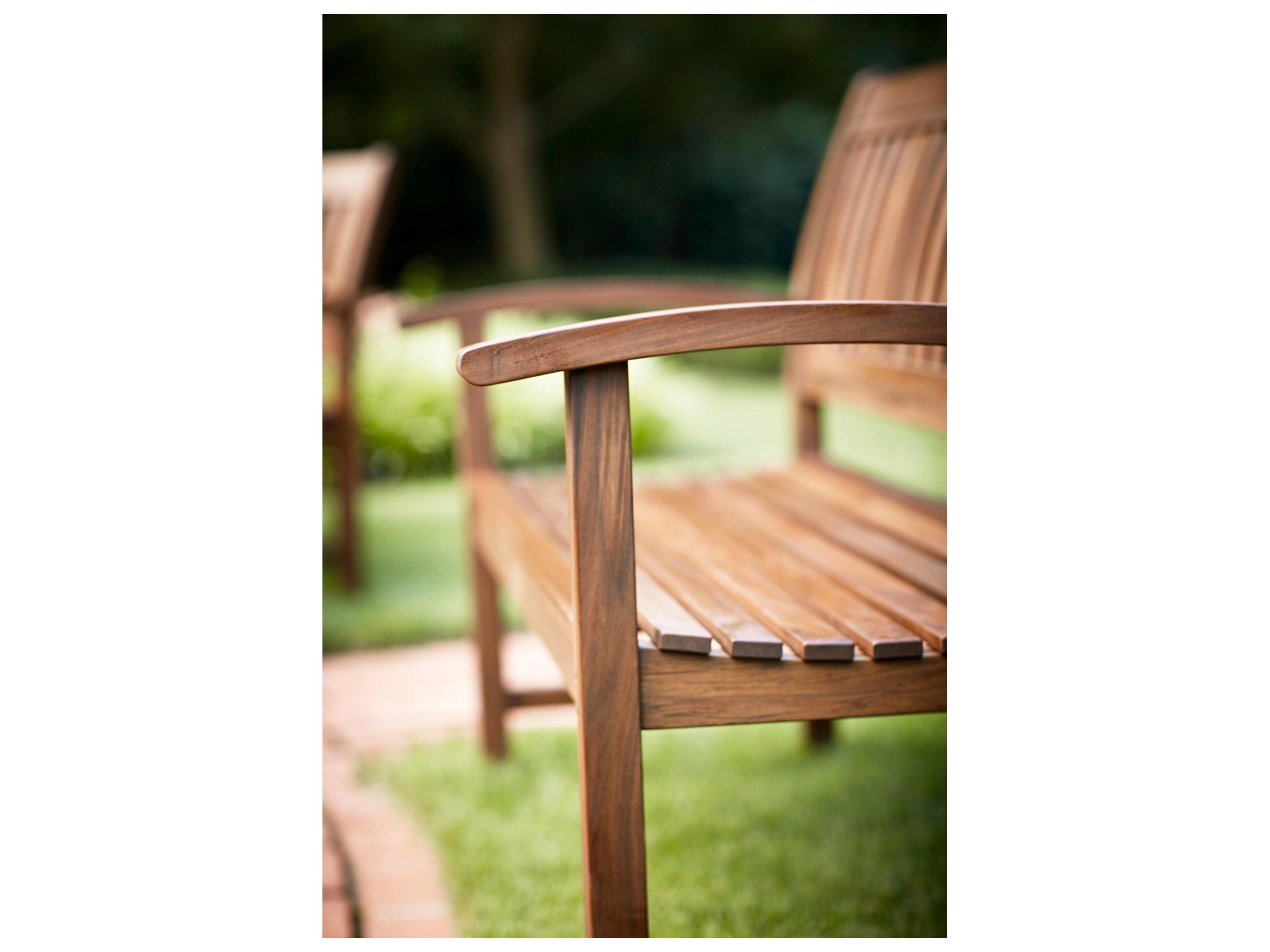 Jensen Outdoor Furniture Heritage IPE Lincoln Garden 55" Bench with Arms