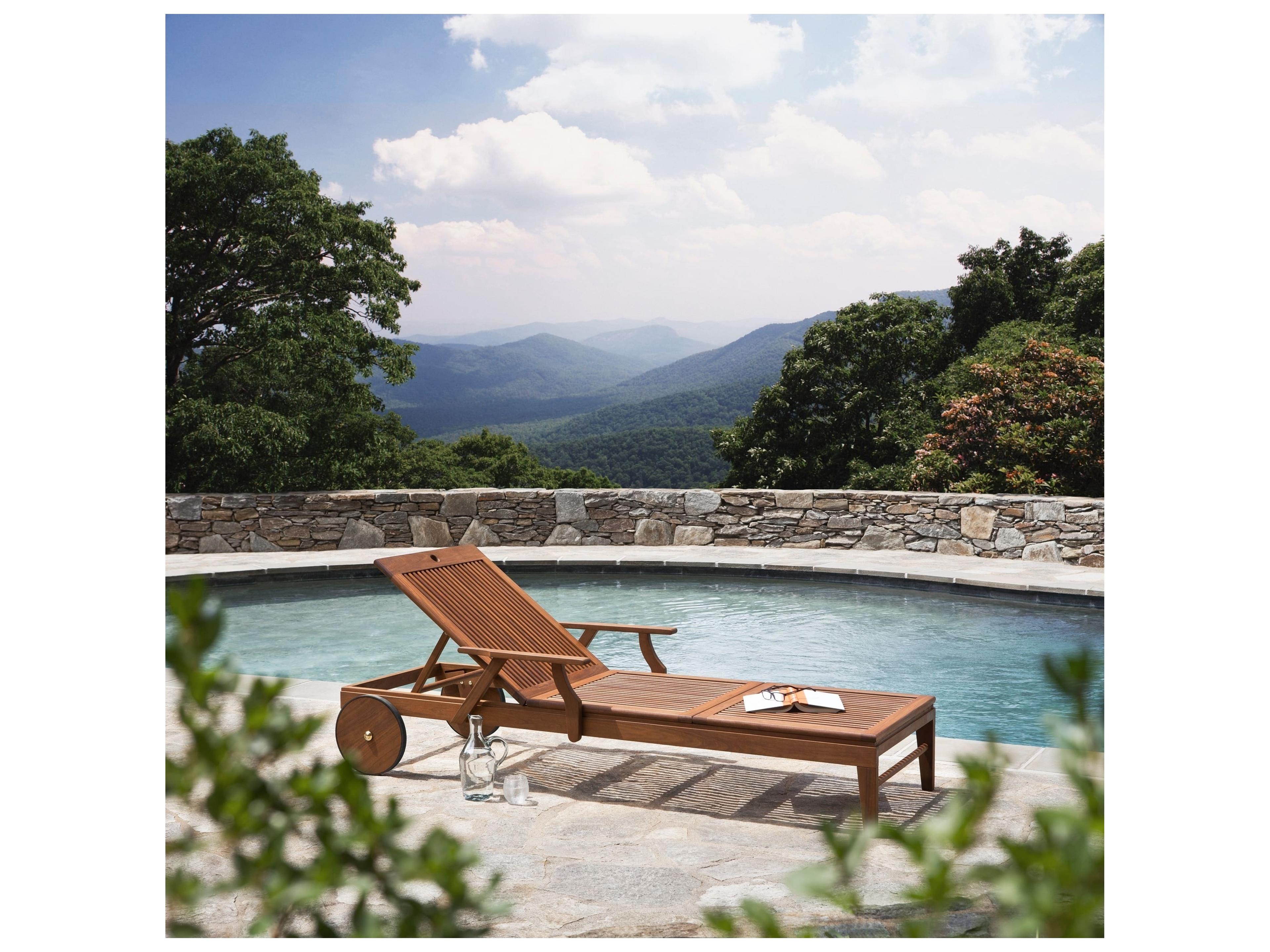 Jensen Outdoor Furniture Opal IPE Patio Chaise Lounge