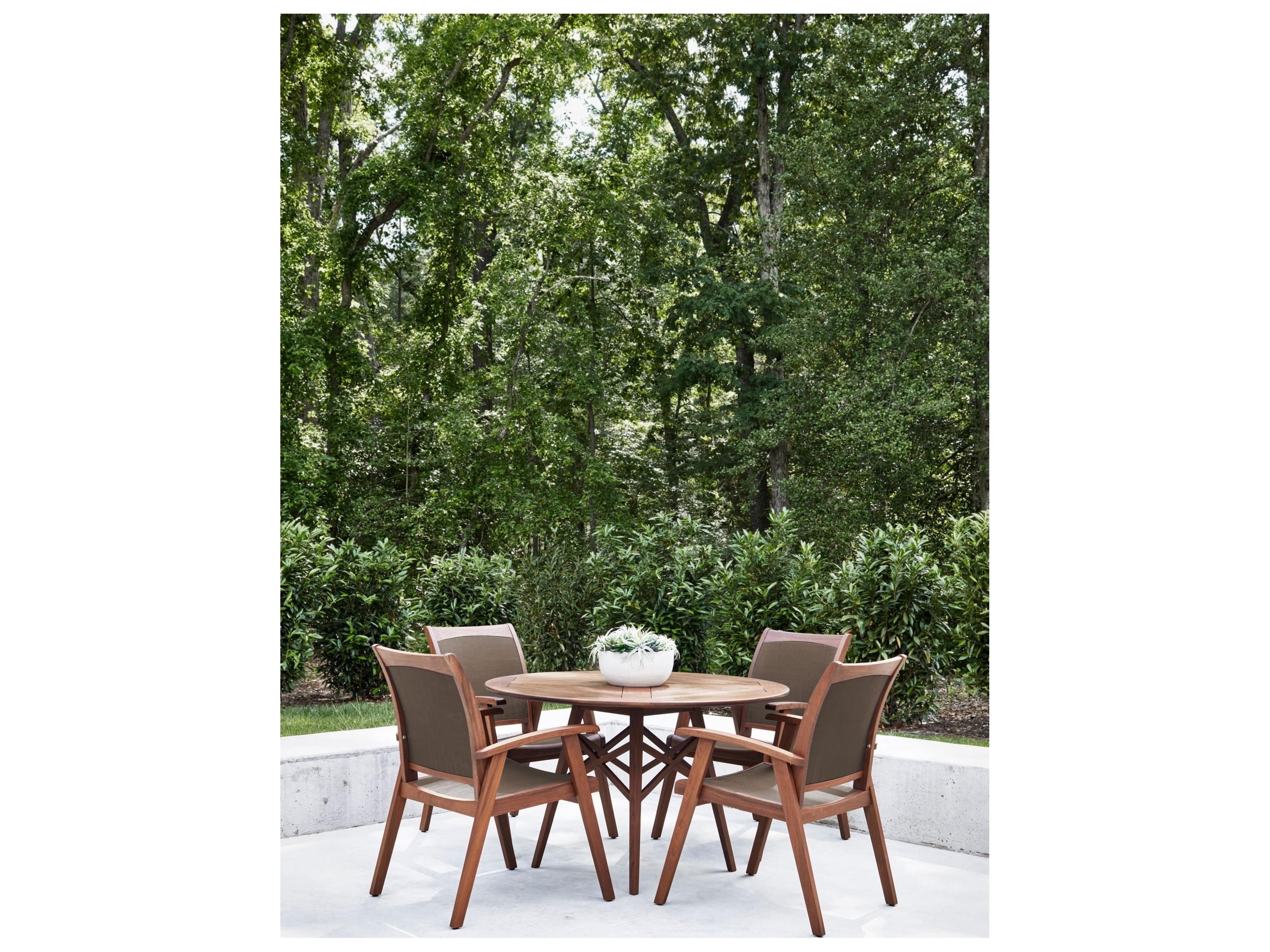 Jensen Outdoor Furniture Topaz IPE Sling Arm Chair/ Brown