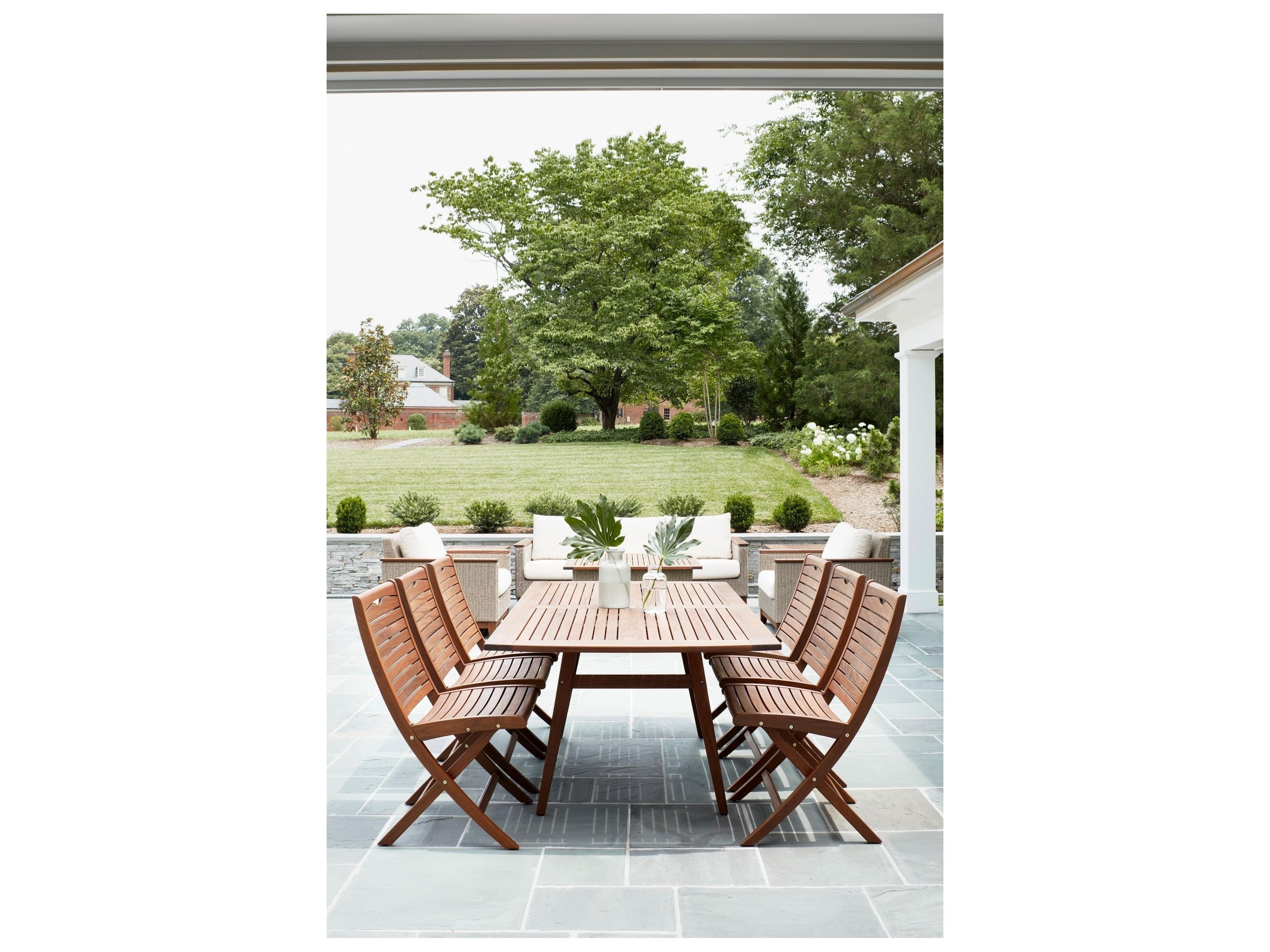 Jensen Outdoor Furniture Topaz IPE Folding Side Chair