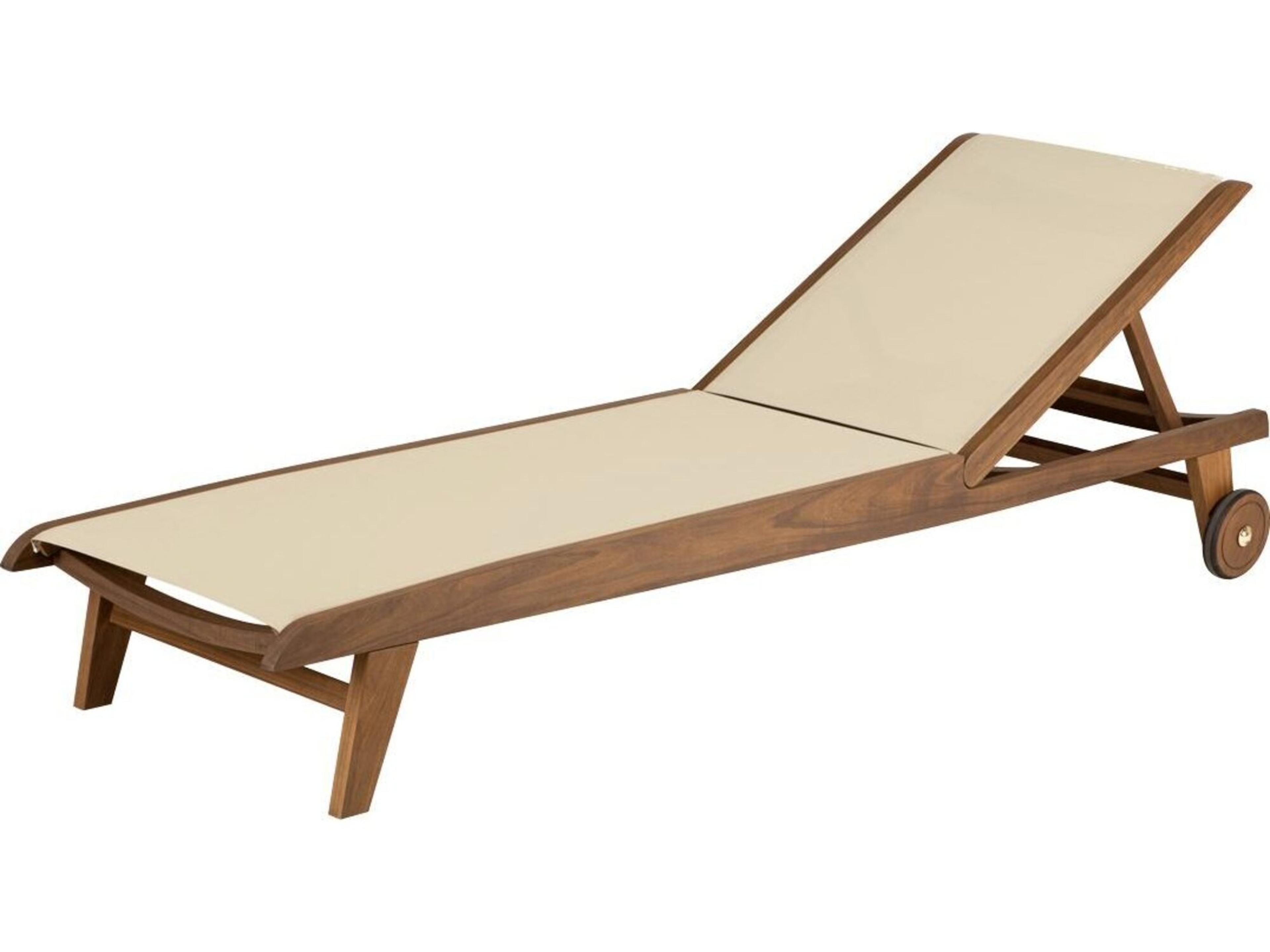 Furniture Topaz IPE Sling Chaise/ Beige