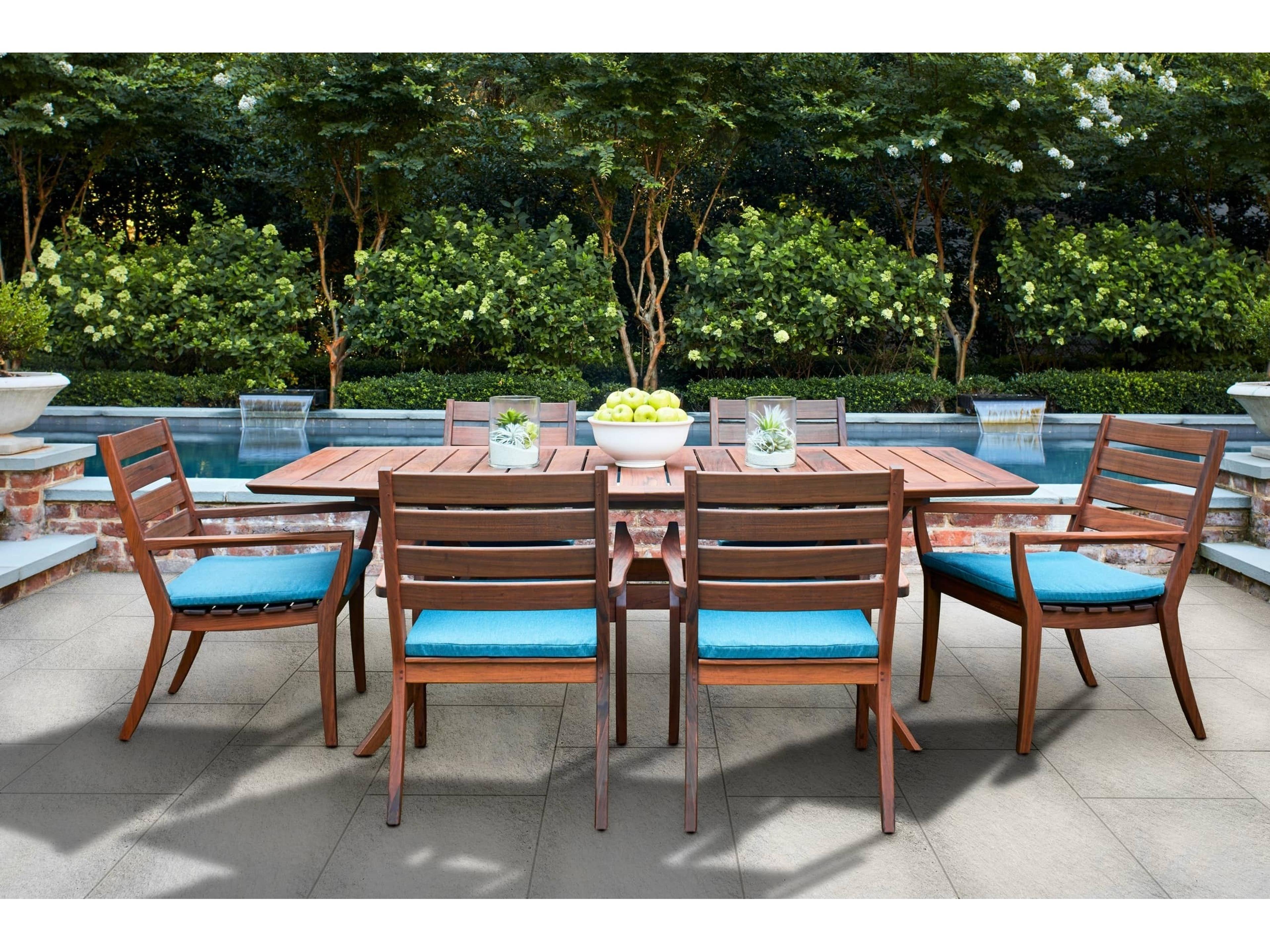 Jensen Outdoor Furniture Laguna IPE Stacking Arm Chair