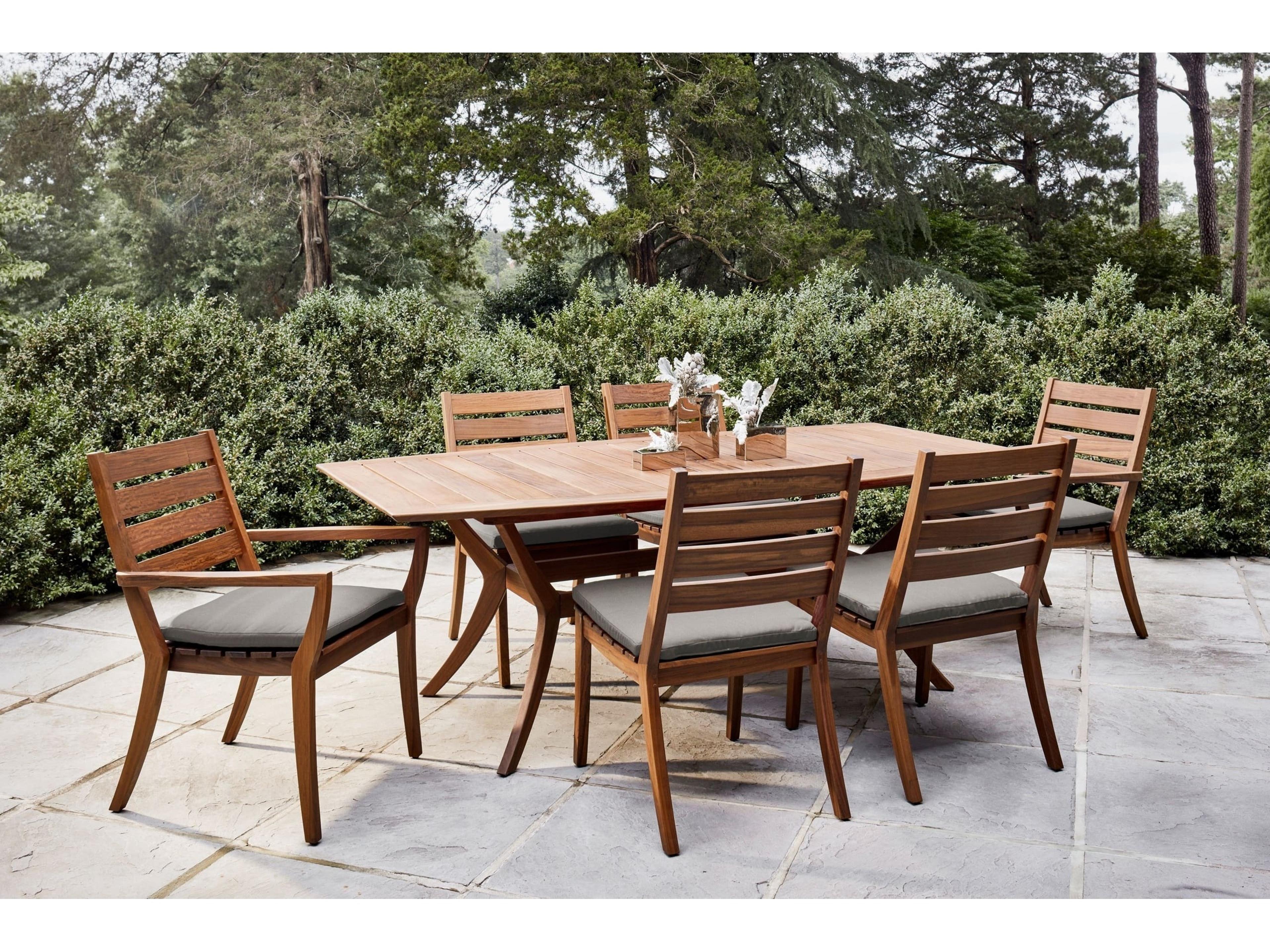 Jensen Outdoor Furniture Laguna IPE 84" x 44" Rectangular Dining Table