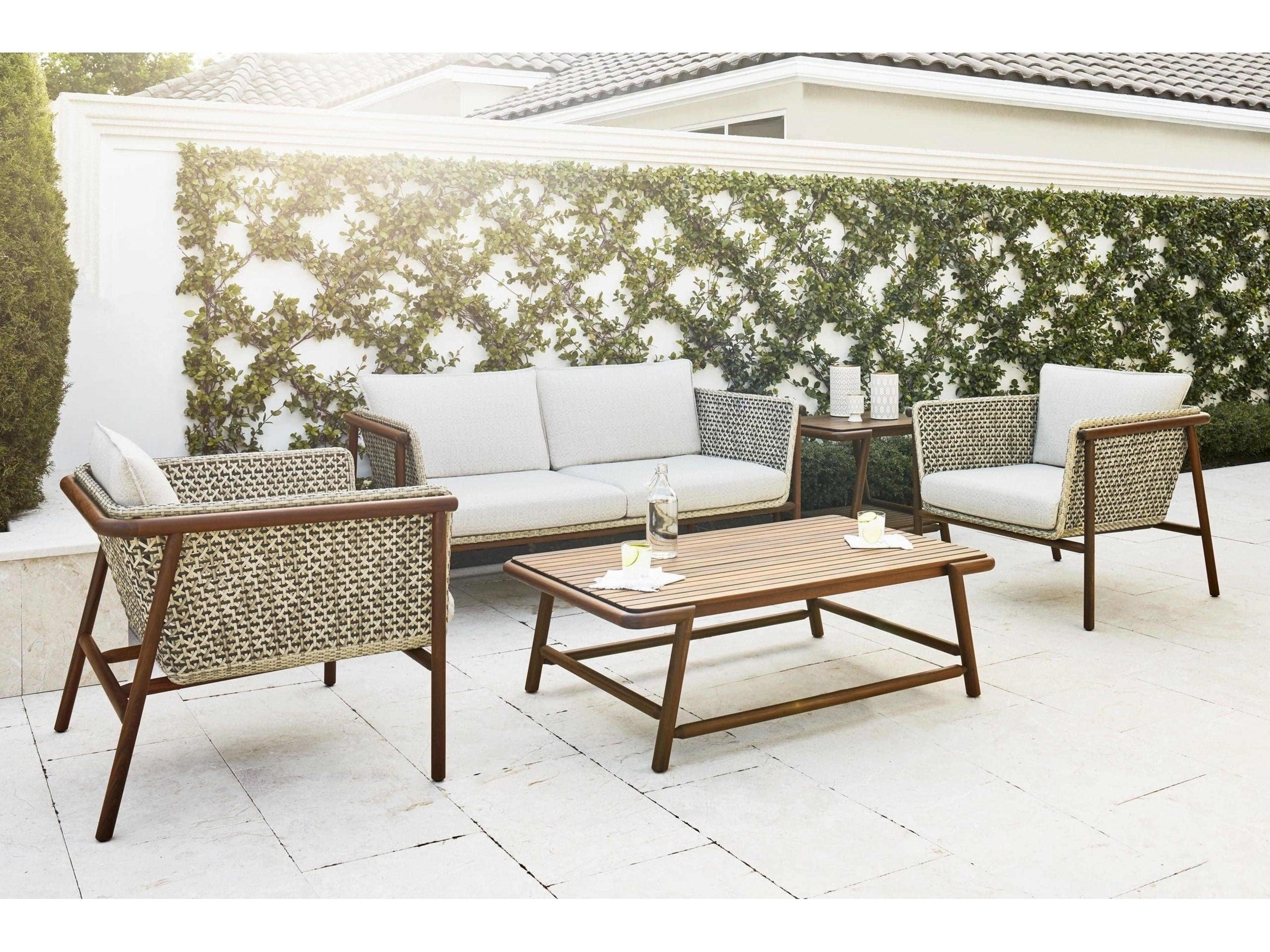 Jensen Outdoor Furniture Forte IPE 50" x 30" Rectangular Coffee Table with LPE Top