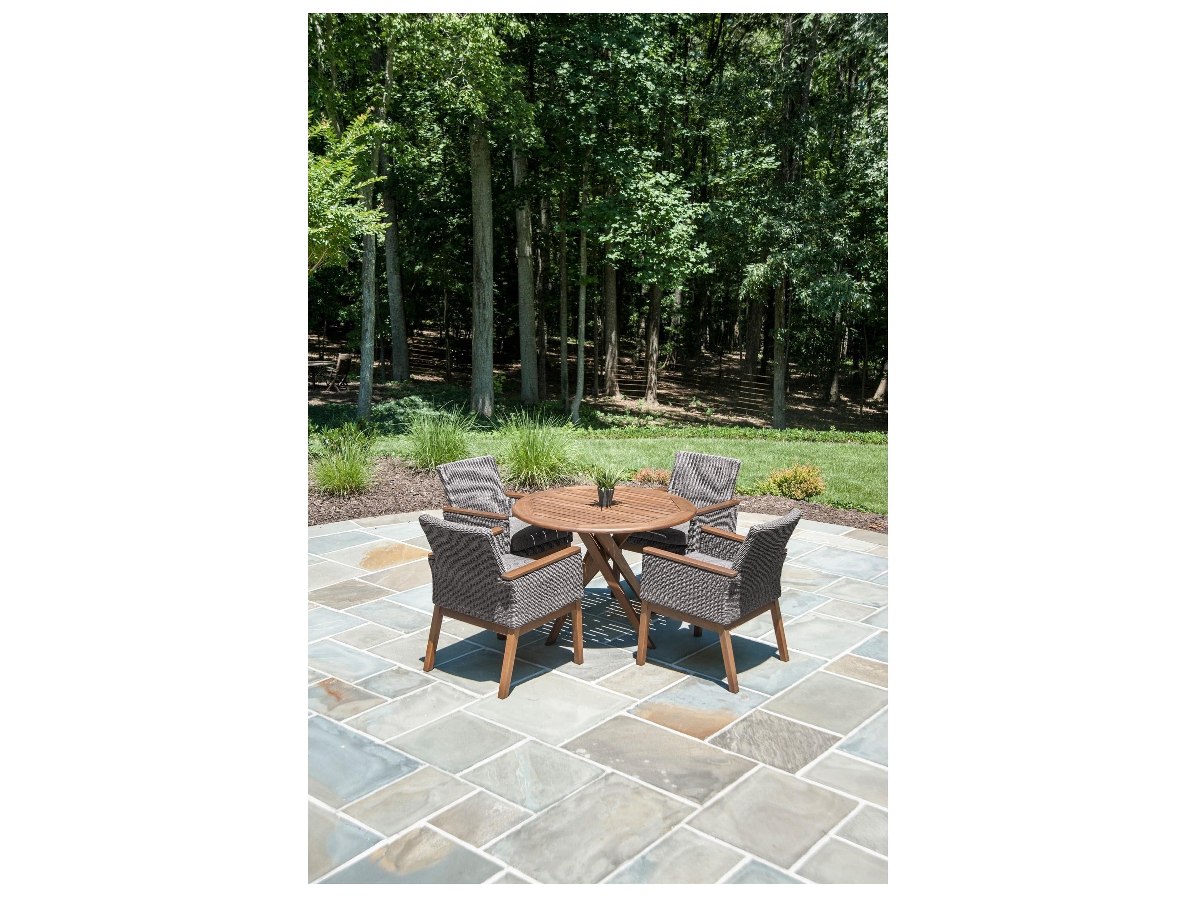 Jensen Outdoor Furniture Coral IPE Arm Chair /Gray