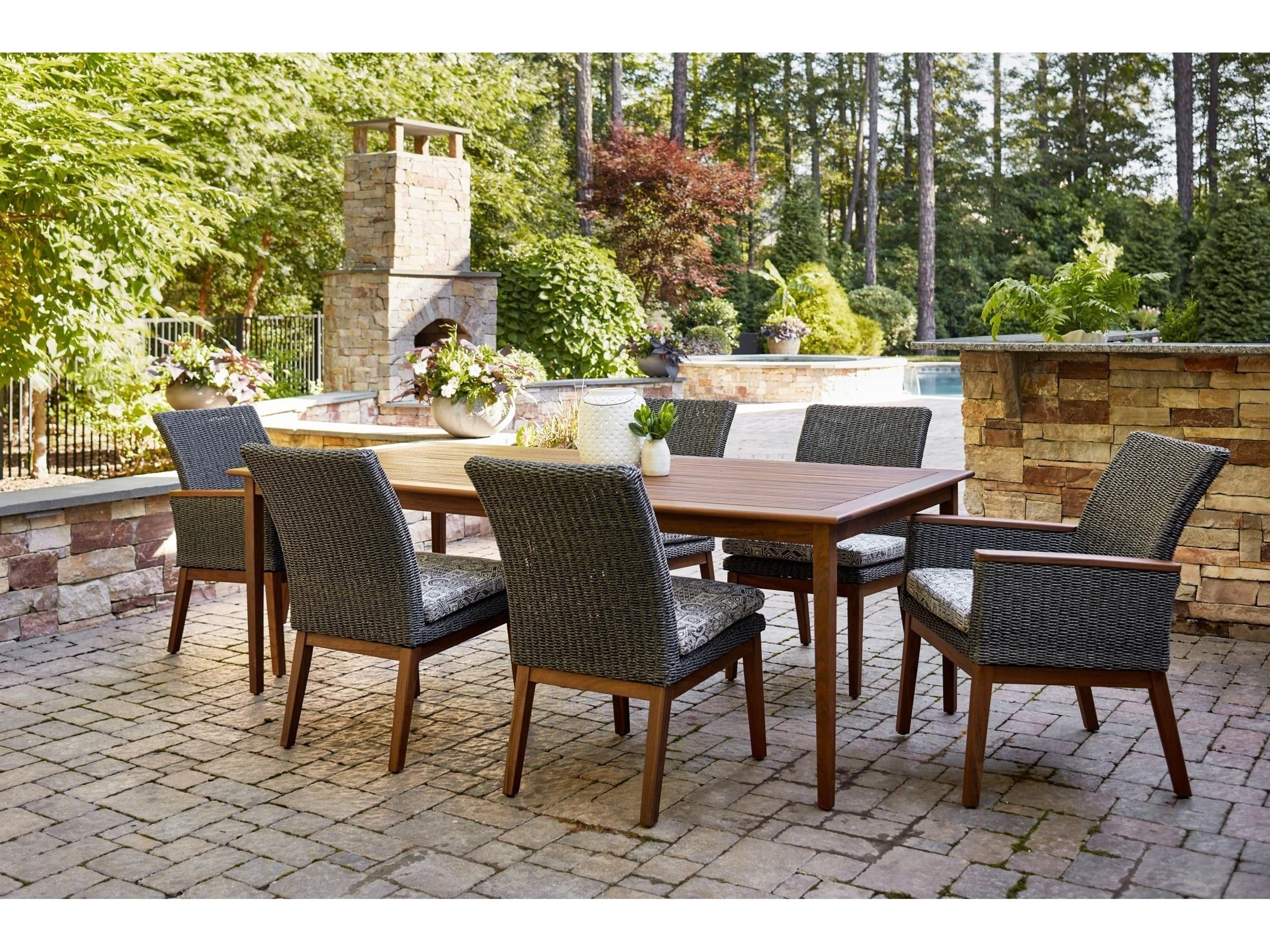 Jensen Coral Arm Chair/Gray Replacement Cushions