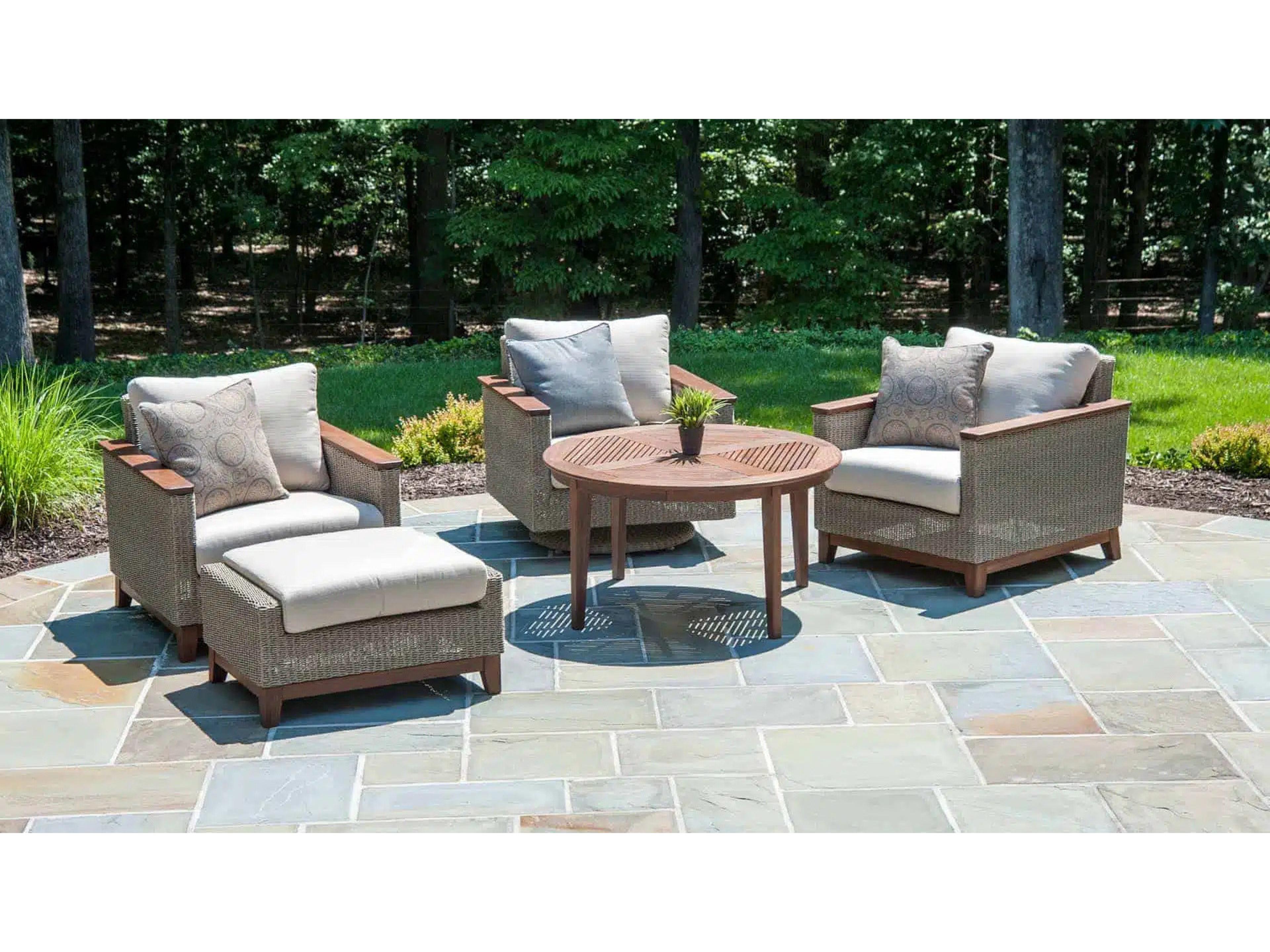 Jensen Outdoor Furniture Coral IPE Ottoman /Natural