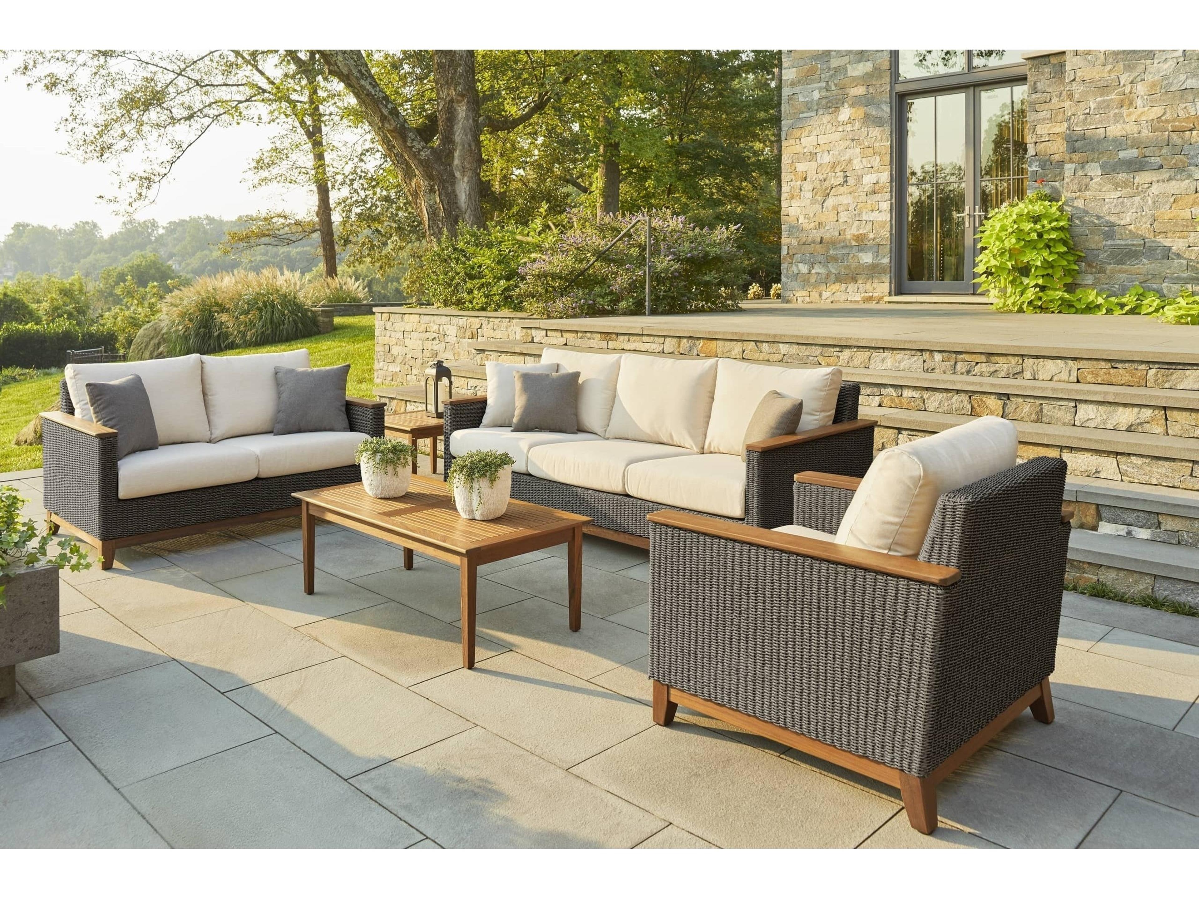 Jensen Coral Loveseat/Gray Set Replacement Cushions