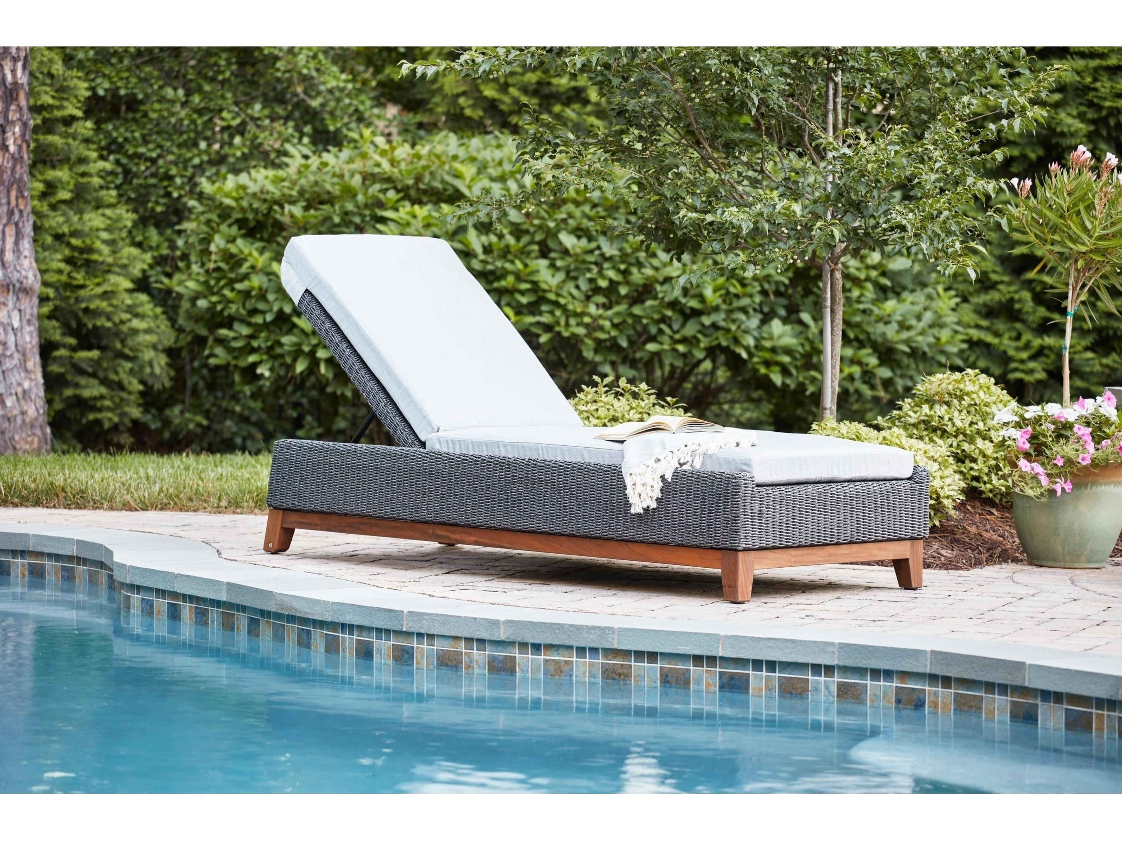 Jensen Outdoor Furniture Coral IPE Chaise Lounge /Gray