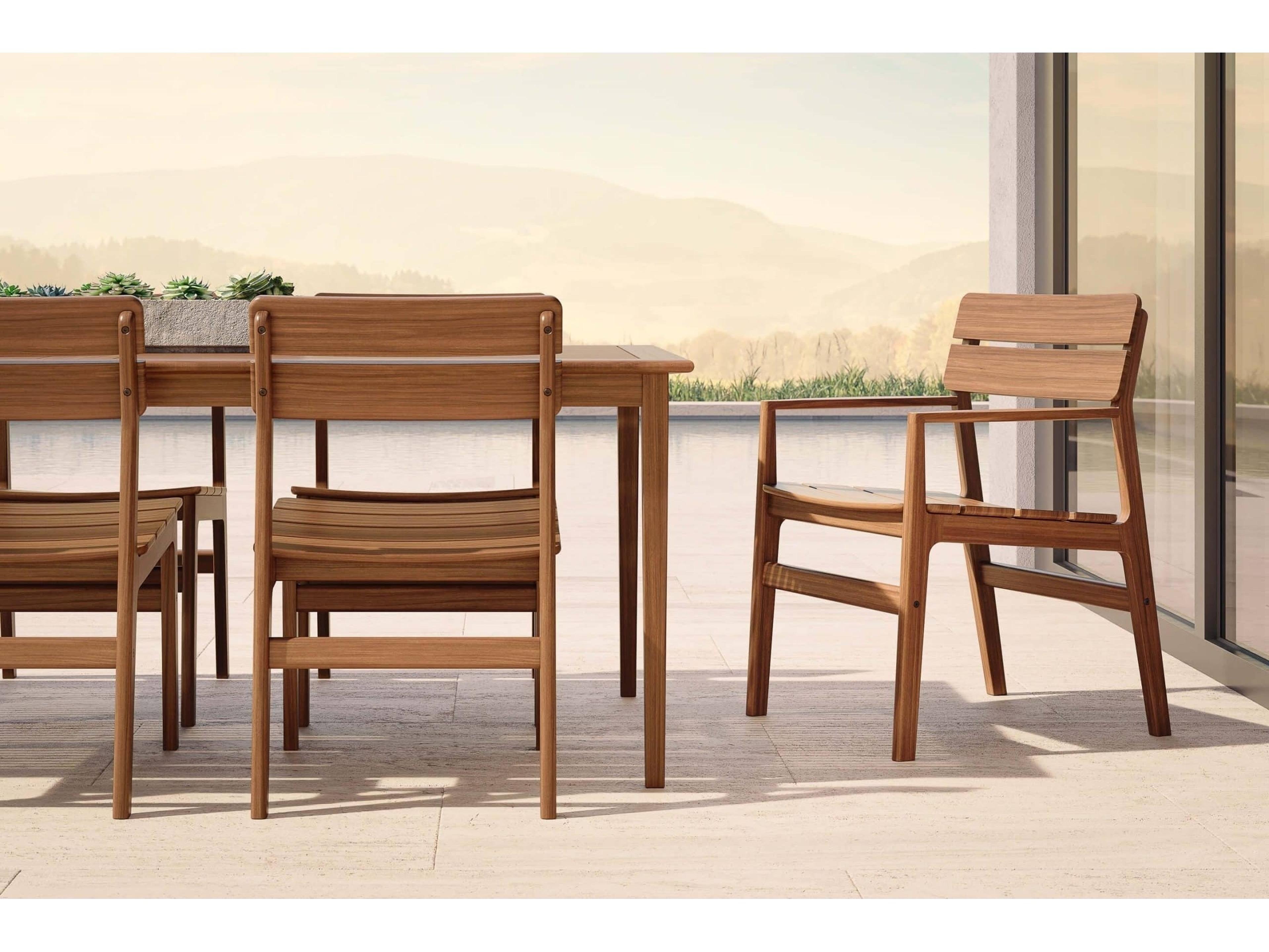 Jensen Outdoor Furniture Innova IPE Aurora Arm Chair