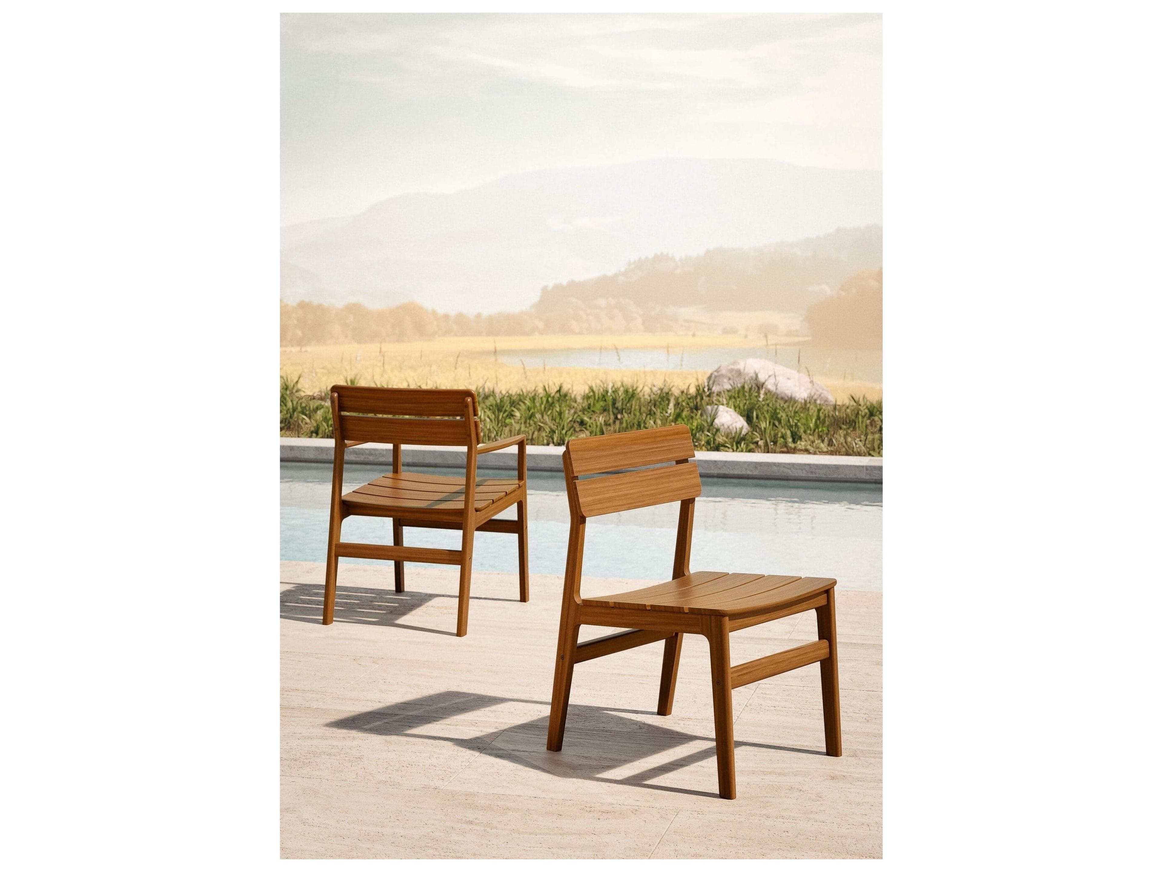 Jensen Outdoor Furniture Innova IPE Aurora Side Chair