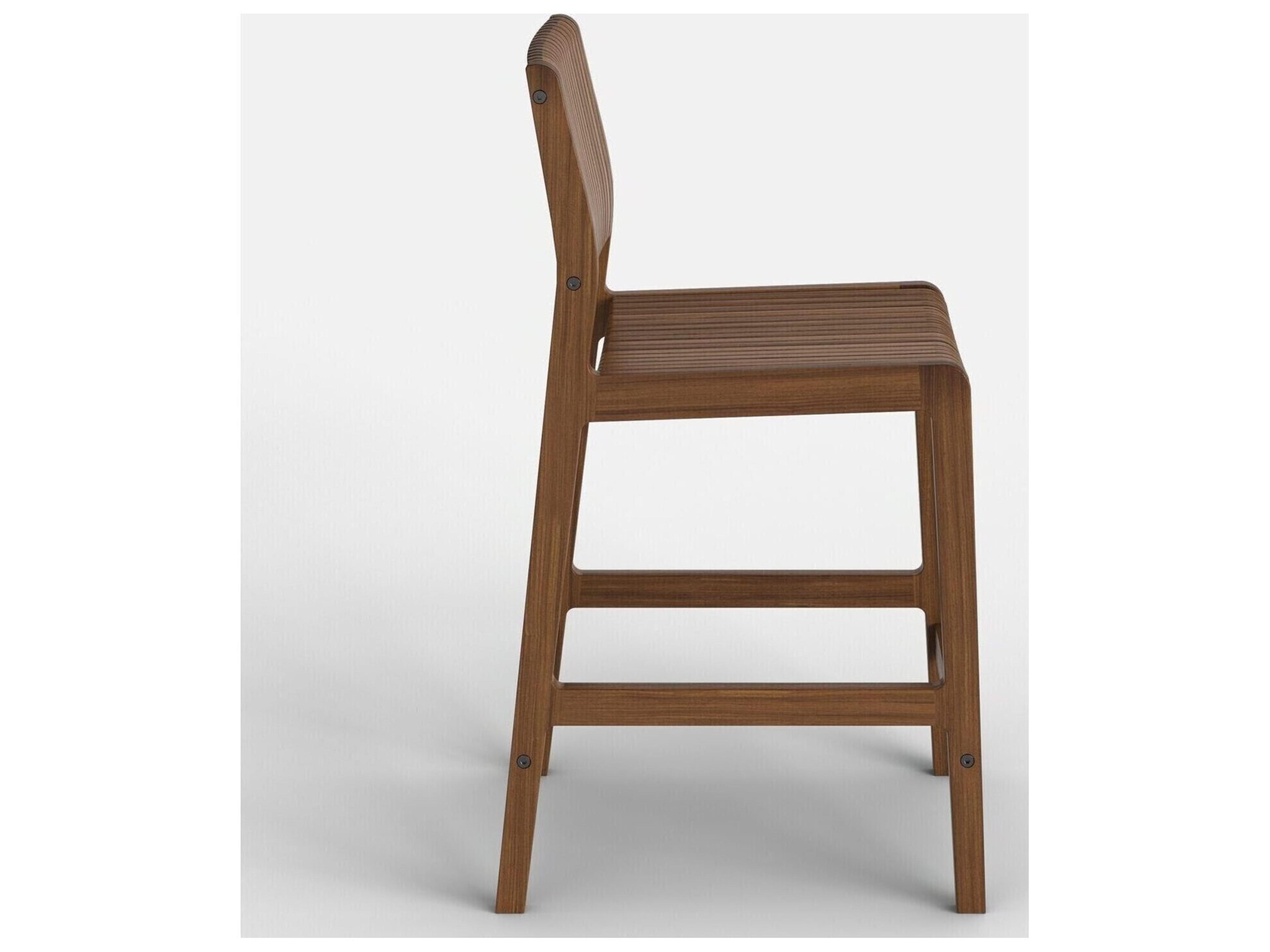 Jensen Outdoor Furniture Innova IPE Allure Counter Height Side Chair