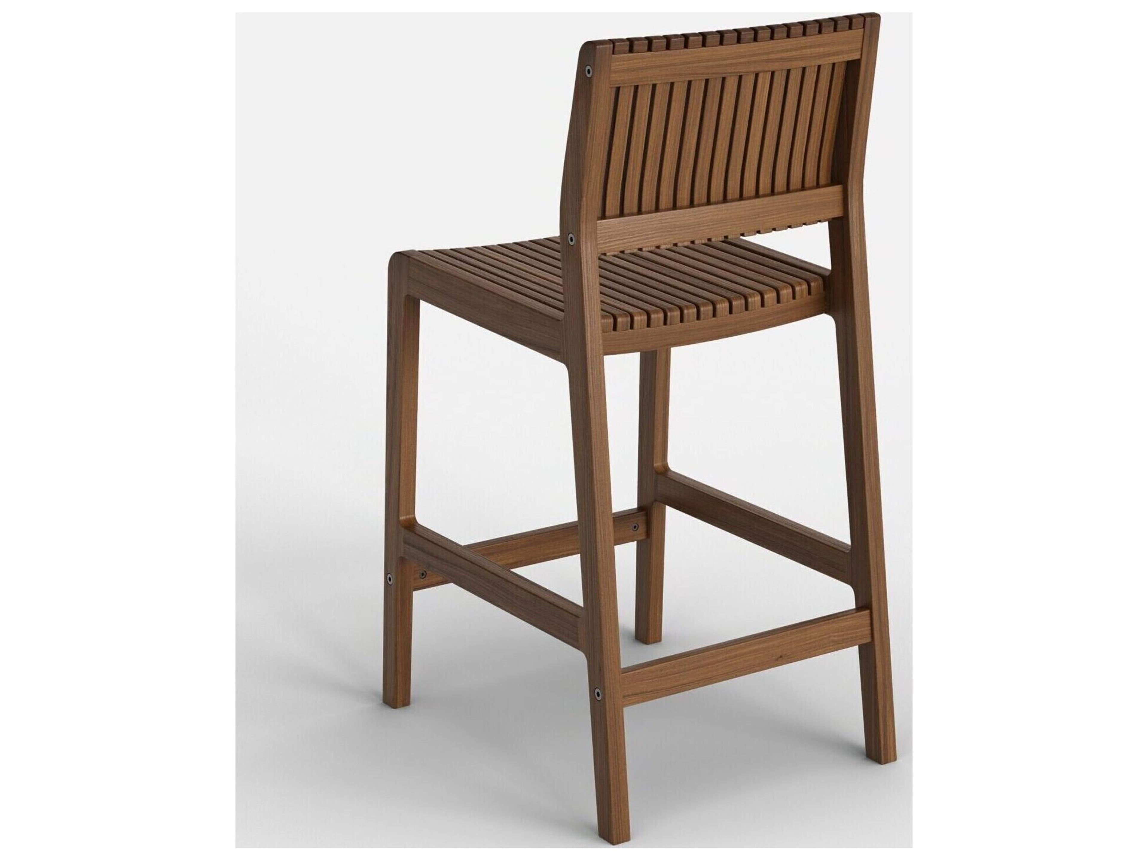 Jensen Outdoor Furniture Innova IPE Allure Counter Height Side Chair