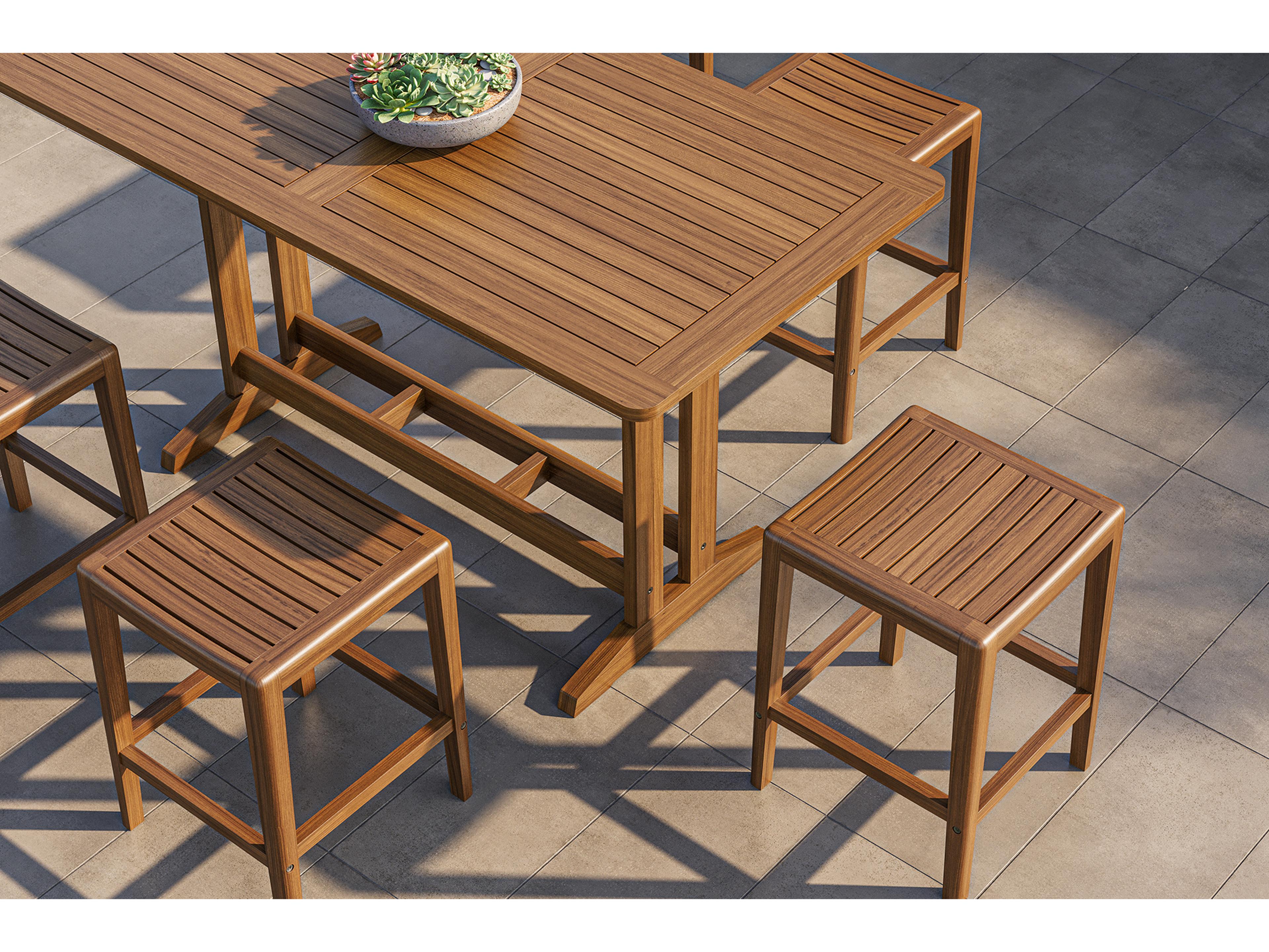 Jensen Outdoor Furniture Innova IPE Enza Counter Height Stool