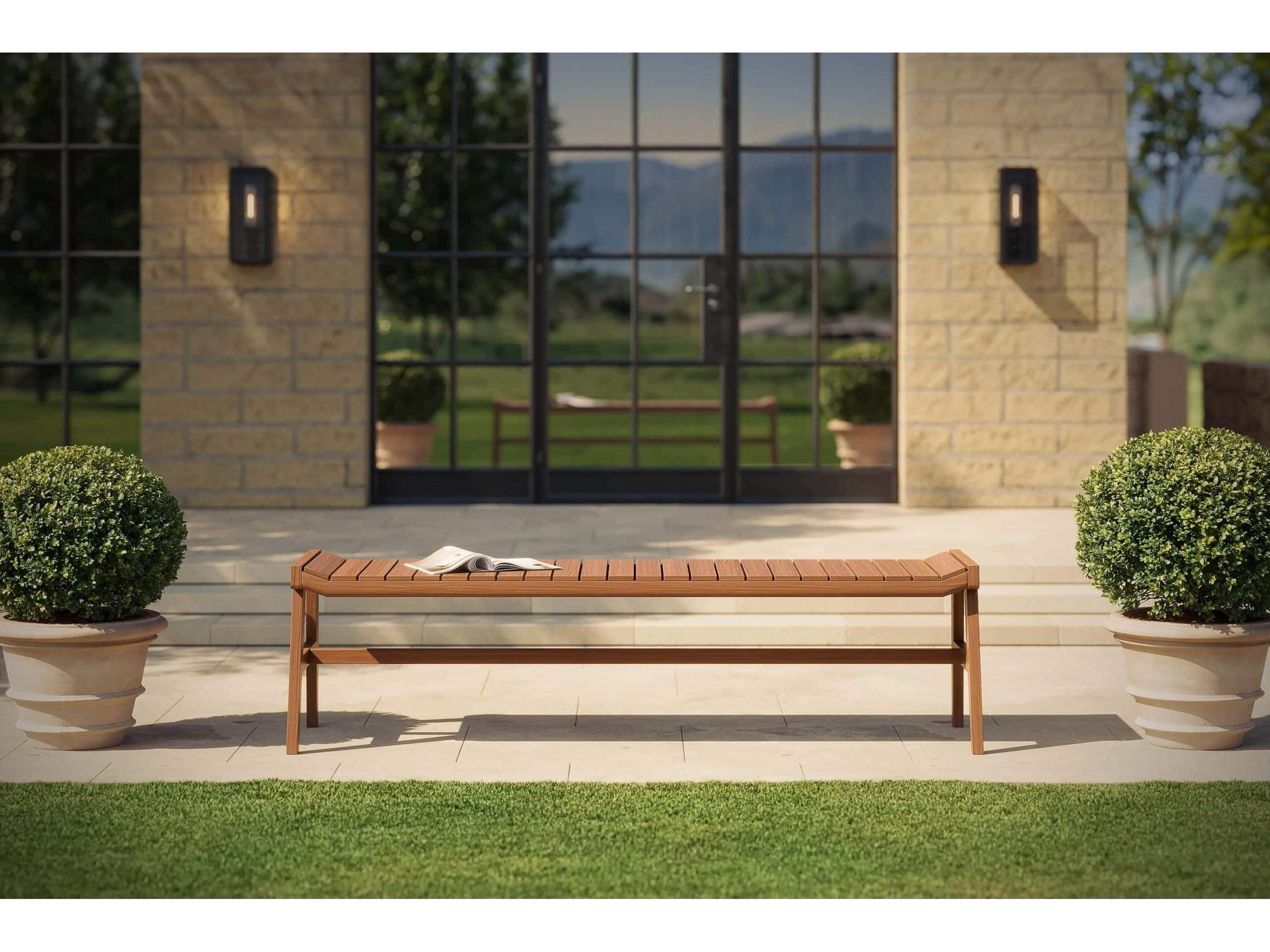 Jensen Outdoor Innova Whisper 72" Backless Bench Half-length Seat Replacement Cushions