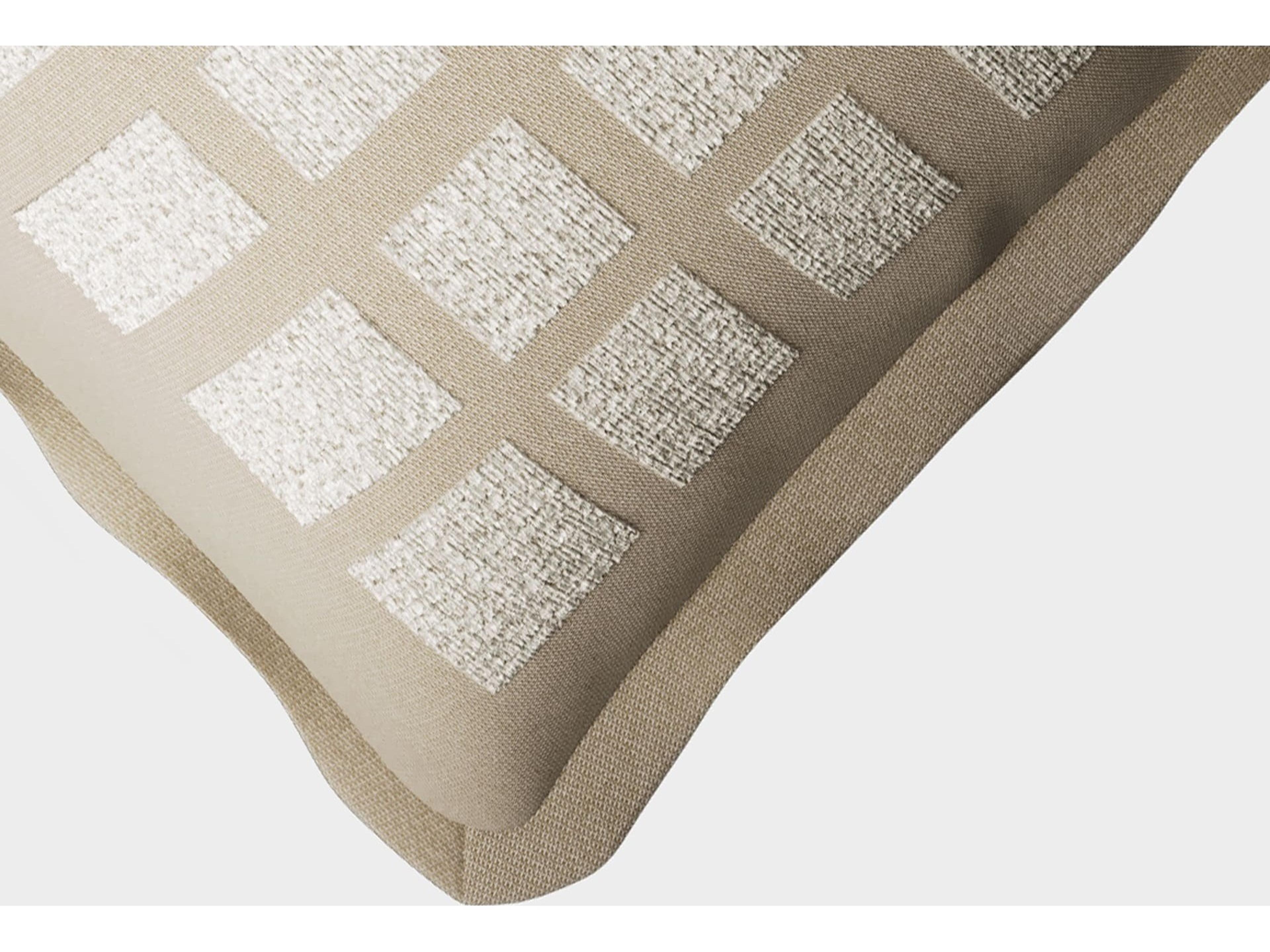 Jensen Outdoor Performance Plume Embroidery 14" x 22" Shadow Block - Desert/Ivory