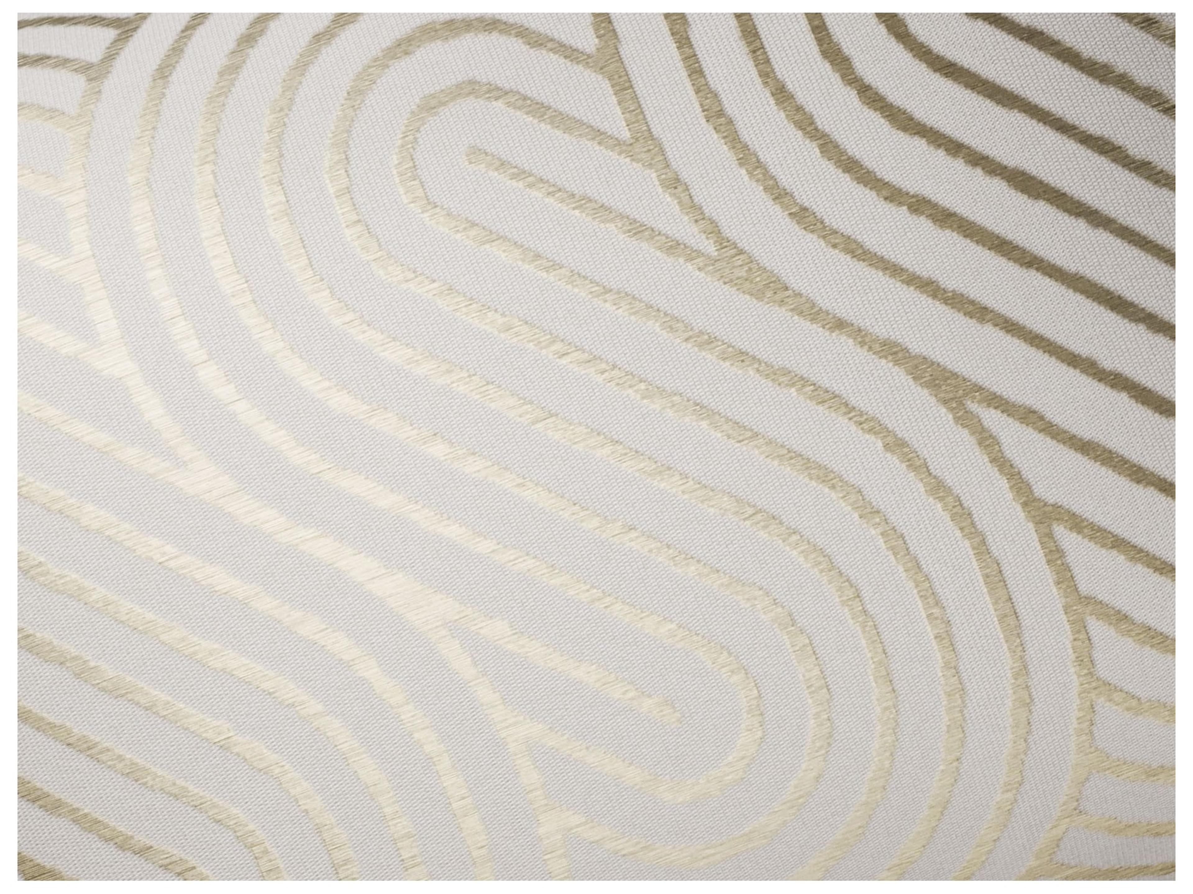 Jensen Outdoor Performance Plume Embroidery 14" x 22" Spiral - Ivory/Gold