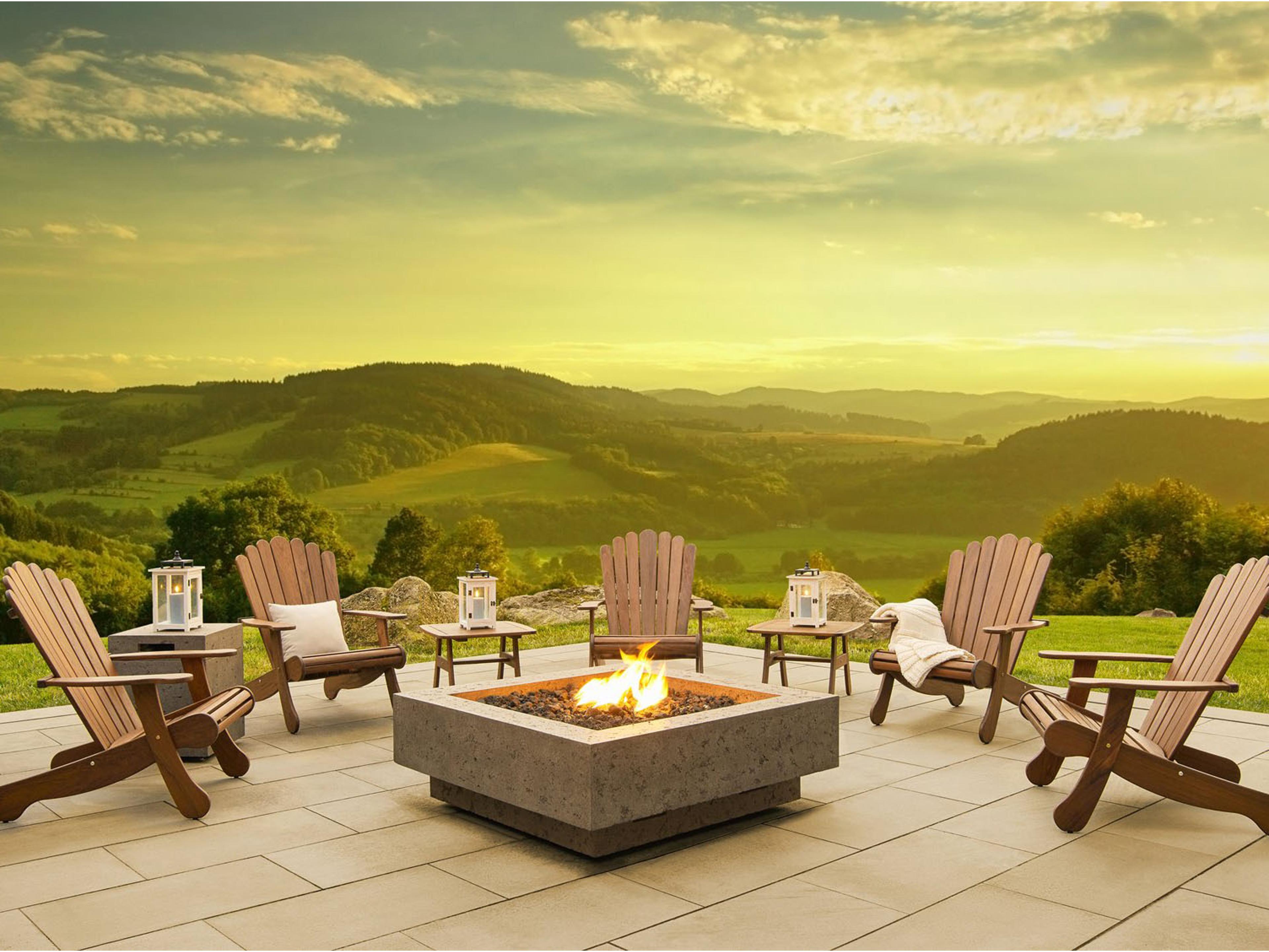 Furniture Heritage IPE Firepit Lounge Set