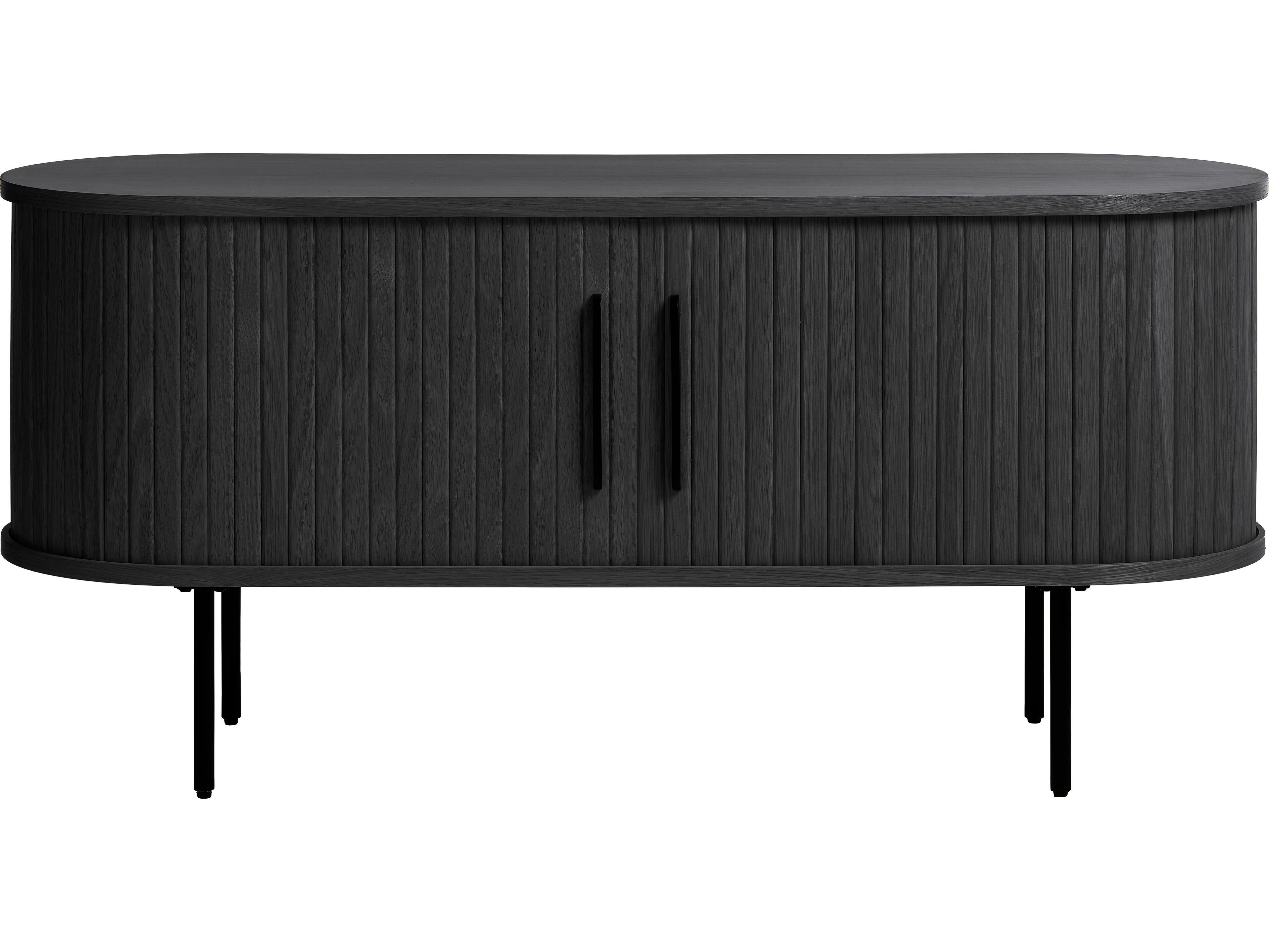 Nola Black Oak Media Console