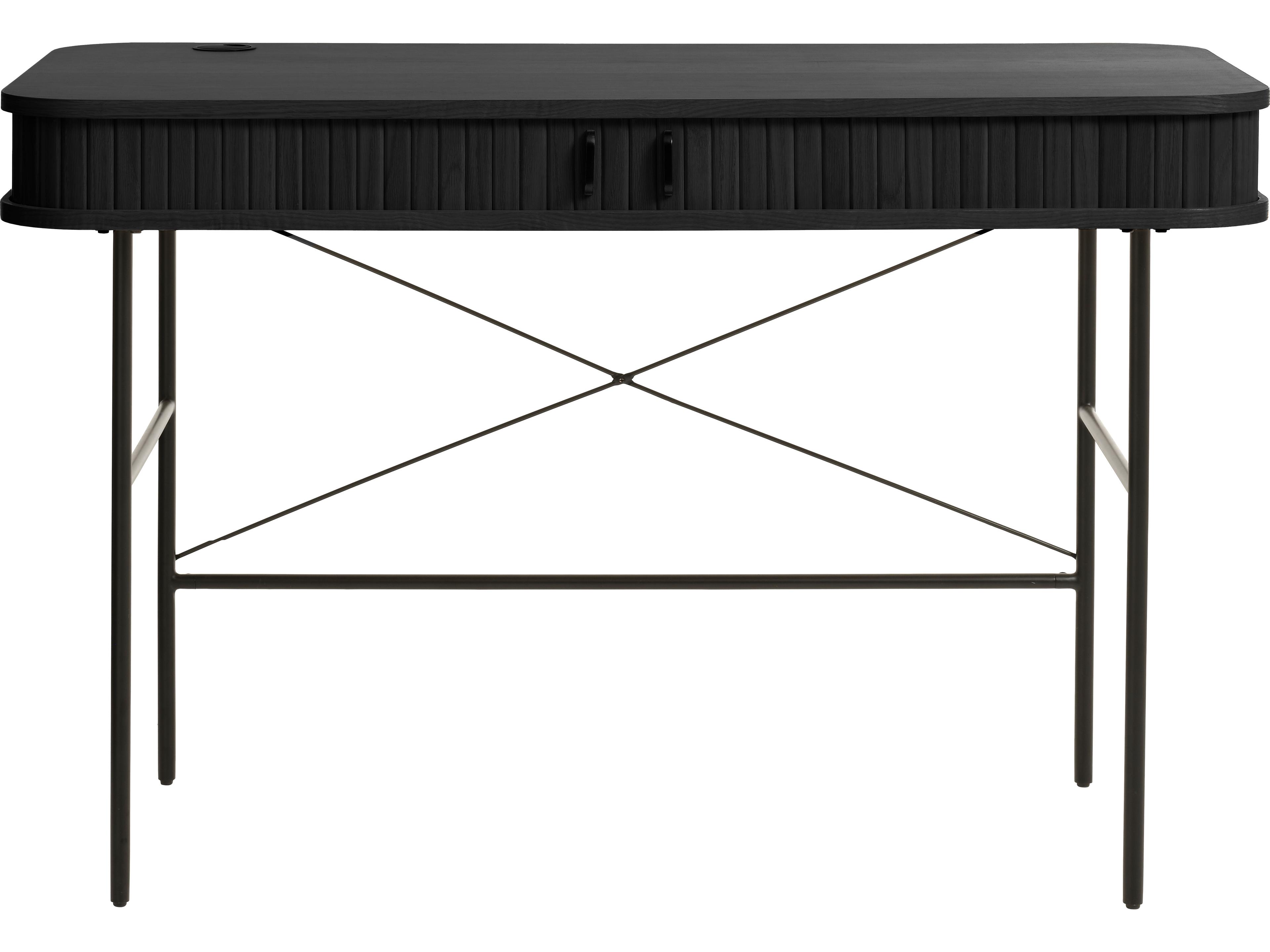 Nola Black Oak Secretary Desk